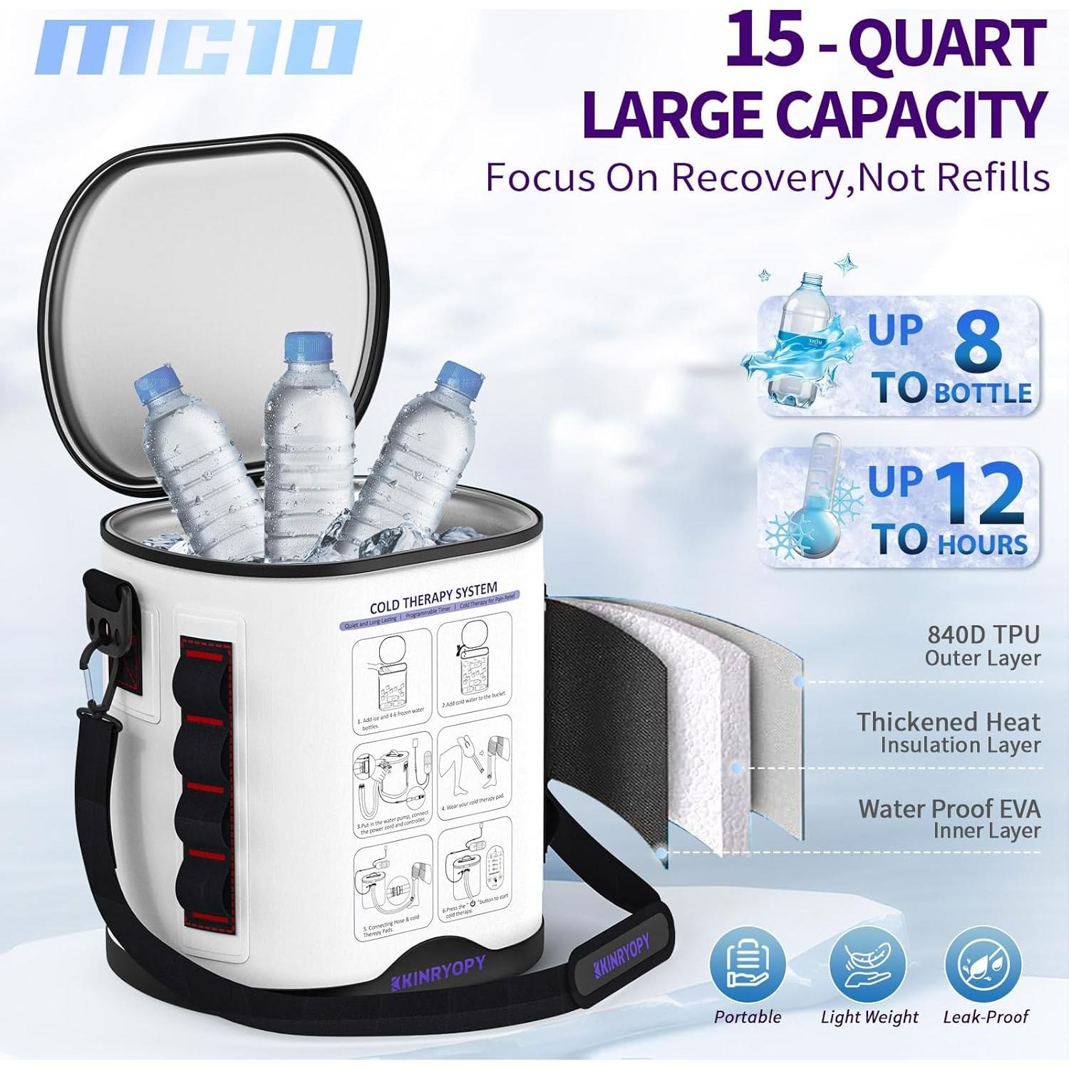 Máquina de Terapia Fría KINRYOPY MC10 para Rodilla 12h