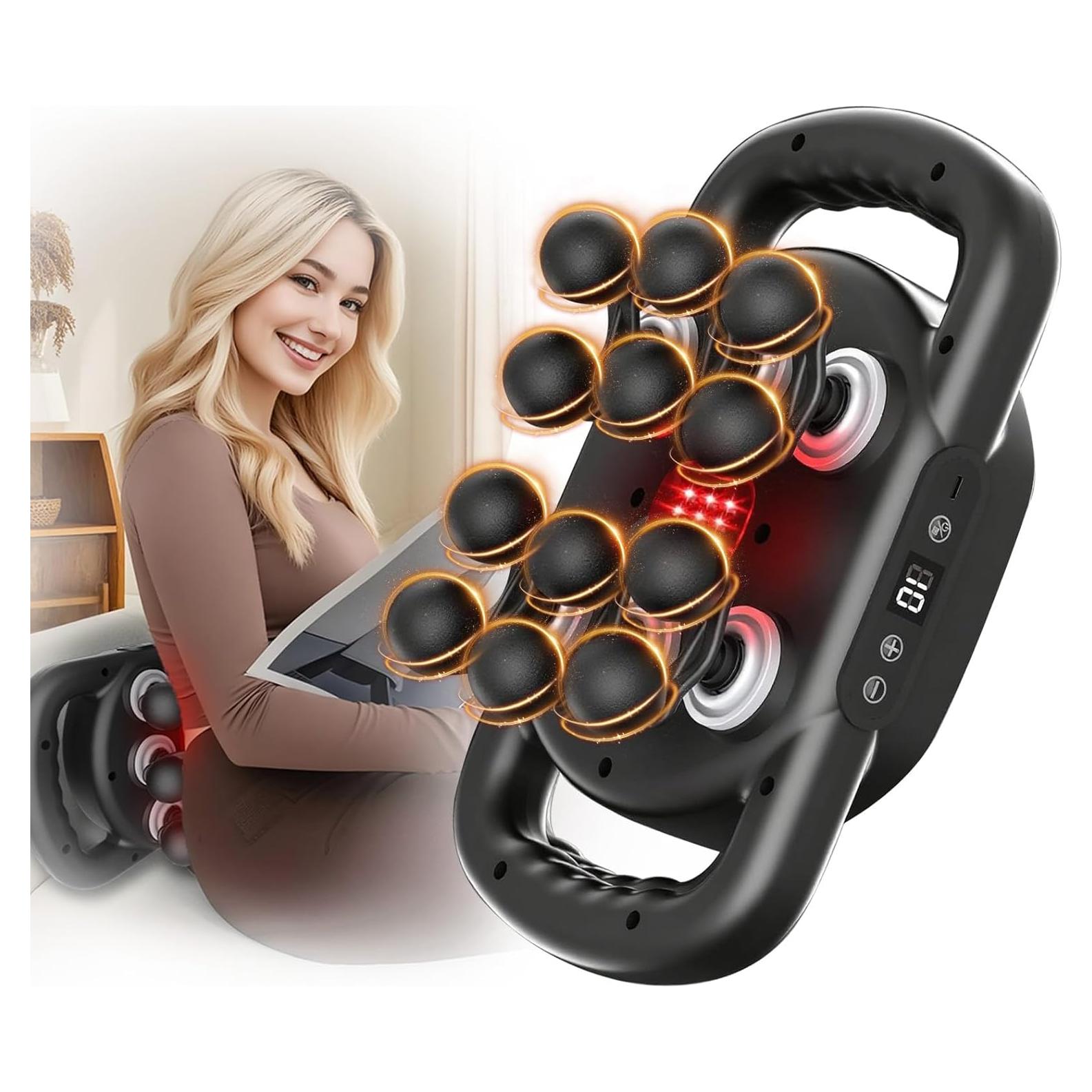 Pistola de Masaje Eléctrica TenSine 12mm 9 Modos Inalámbrica