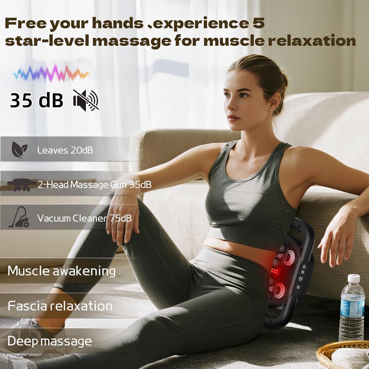 Pistola de Masaje Eléctrica TenSine 12mm 9 Modos Inalámbrica