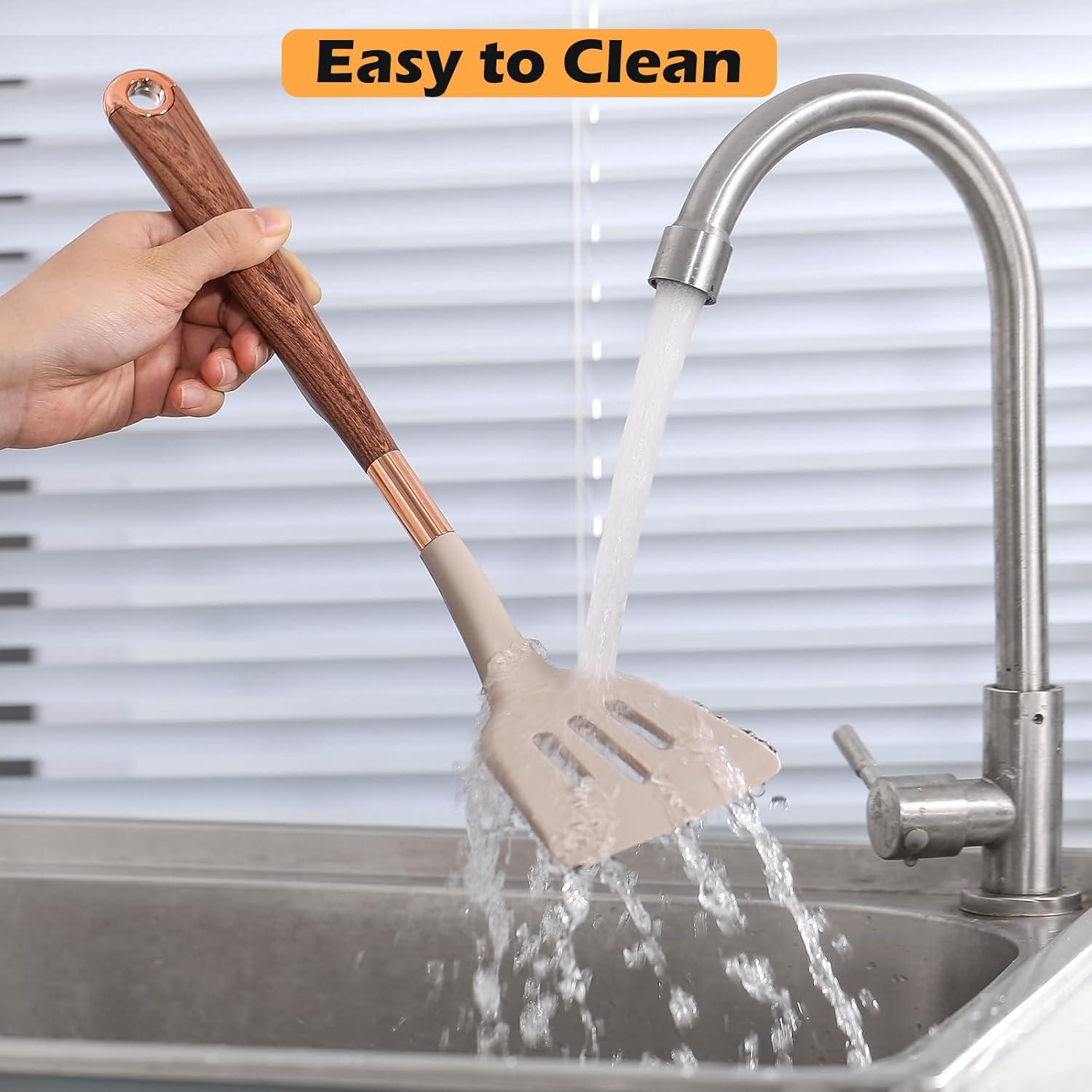 Conjunto de Espátulas de Silicona MANJIA 2 Piezas Antiadherente