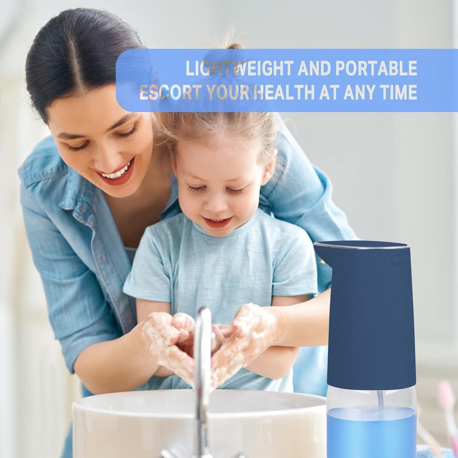 Dispensador de Jabón Automático CozyBlue Recargable 413ml Azul