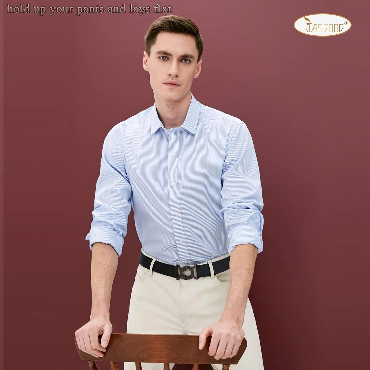 Cinturón Elástico Invisible JASGOOD para Mujeres - Paquete de 2