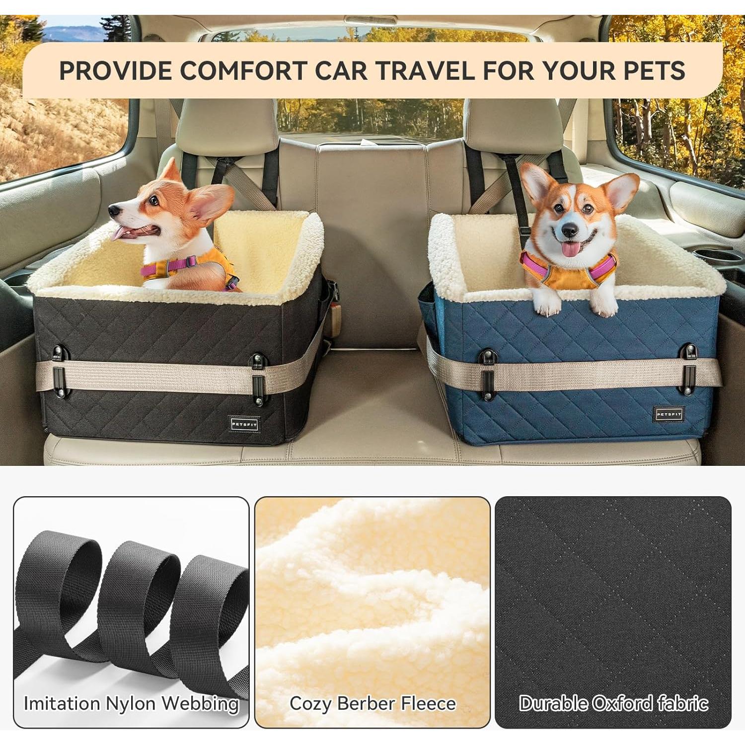 Asiento Elevador para Perros PETSFIT Negro 49x40x34 cm