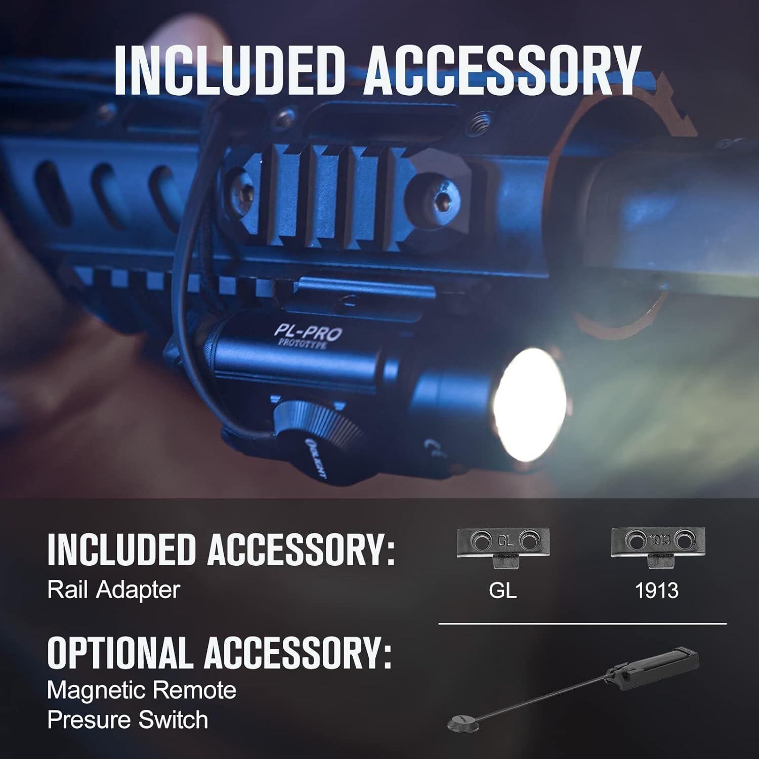 Linterna Táctica OLIGHT PL-Pro 1500 Lúmenes Recargable