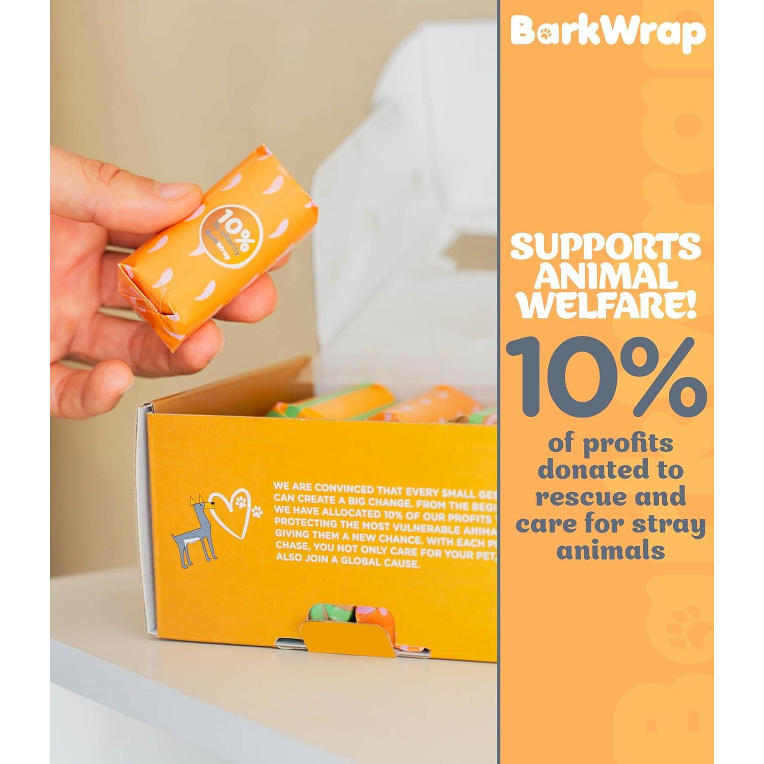 240 Bolsas Biodegradables para Perros BarkWrap - Compostables y Resistentes