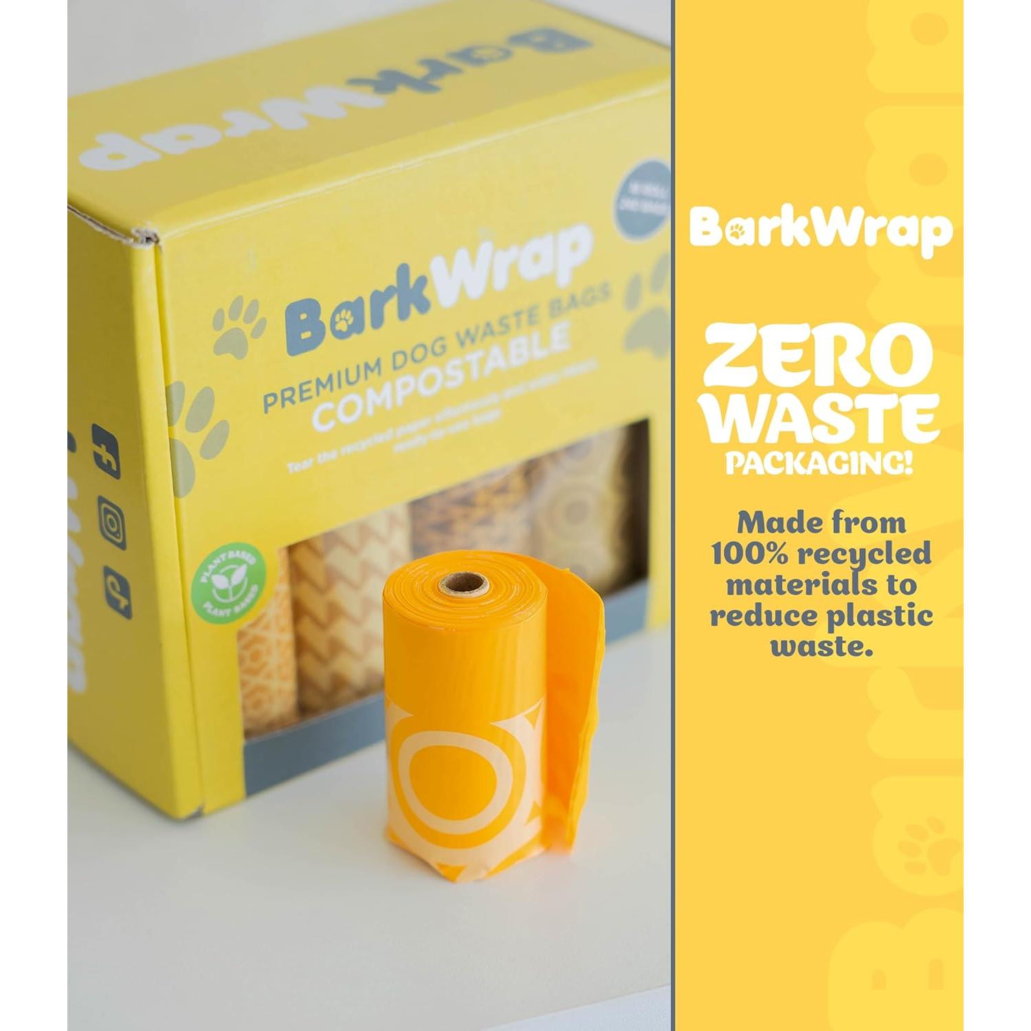 240 Bolsas Biodegradables para Perros BarkWrap - Compostables y Resistentes