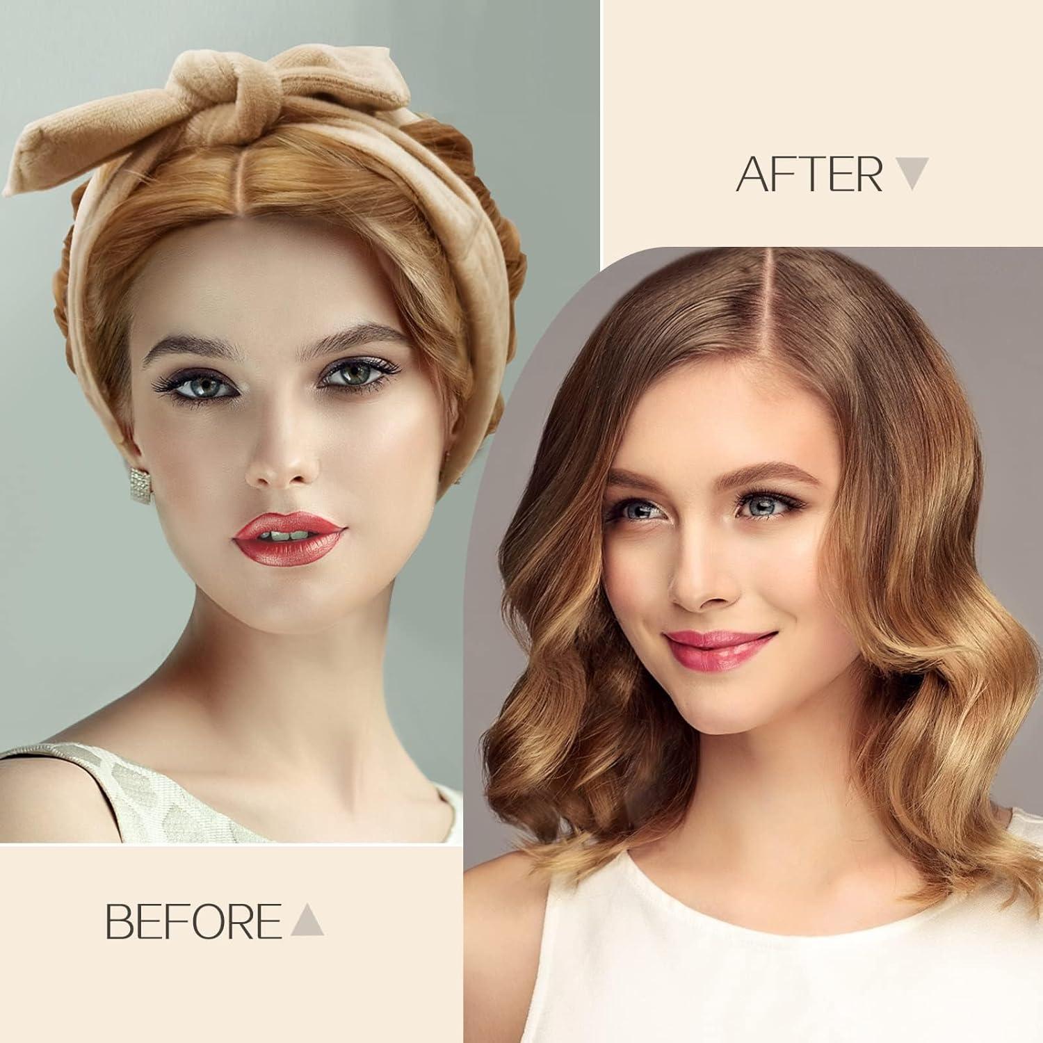 Diadema Rizador Sin Calor Fitifun Beige 155cm Terciopelo