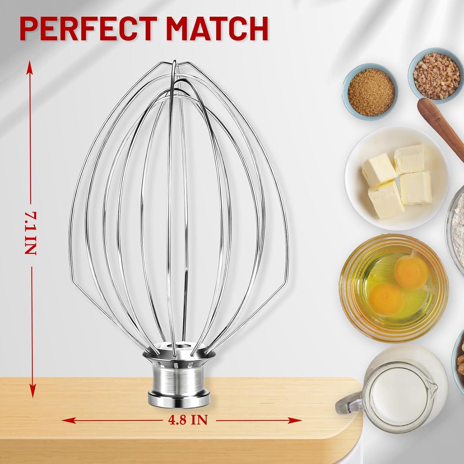 Batidor de Alambre K5A KitchenAid Acero Inoxidable 18/8 6 Qt