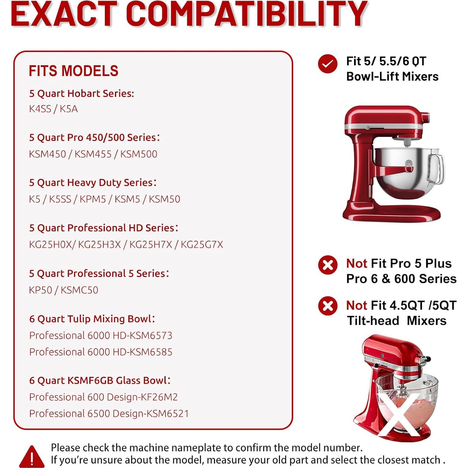 Batidor de Alambre K5A KitchenAid Acero Inoxidable 18/8 6 Qt