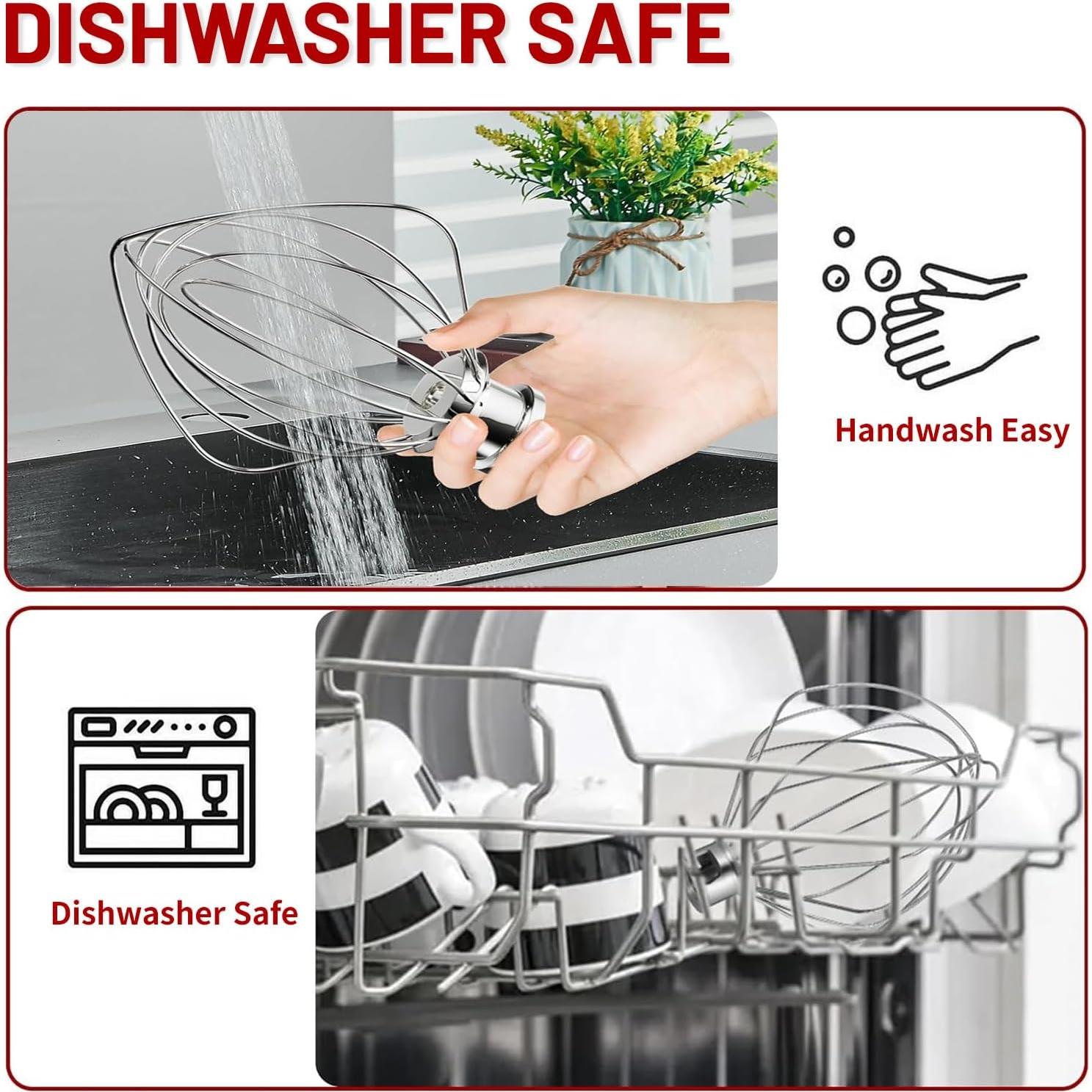 Batidor de Alambre K5A KitchenAid Acero Inoxidable 18/8 6 Qt