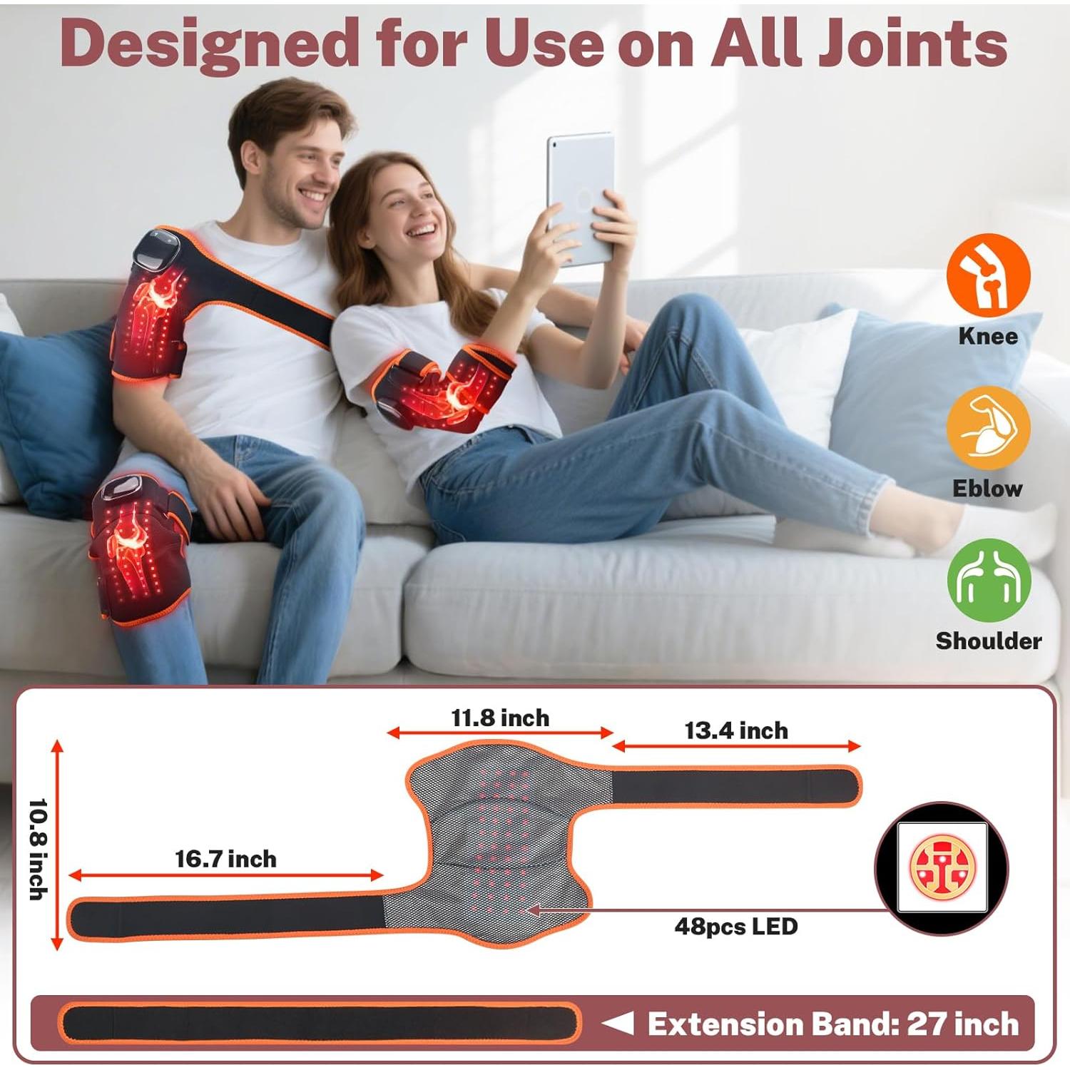 Faja de Masaje Calentada BlissBox con Luz Roja y Infrarroja