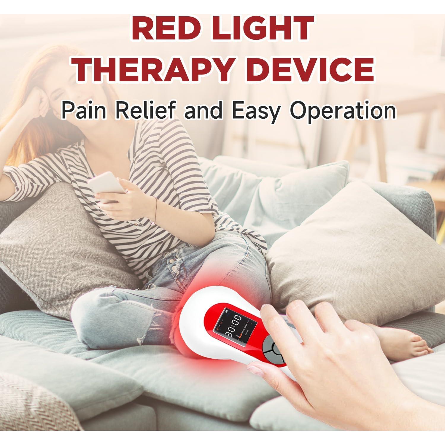 Dispositivo de Terapia de Luz Infrarroja GLOHFAN 5000mAh Alivio Dolor