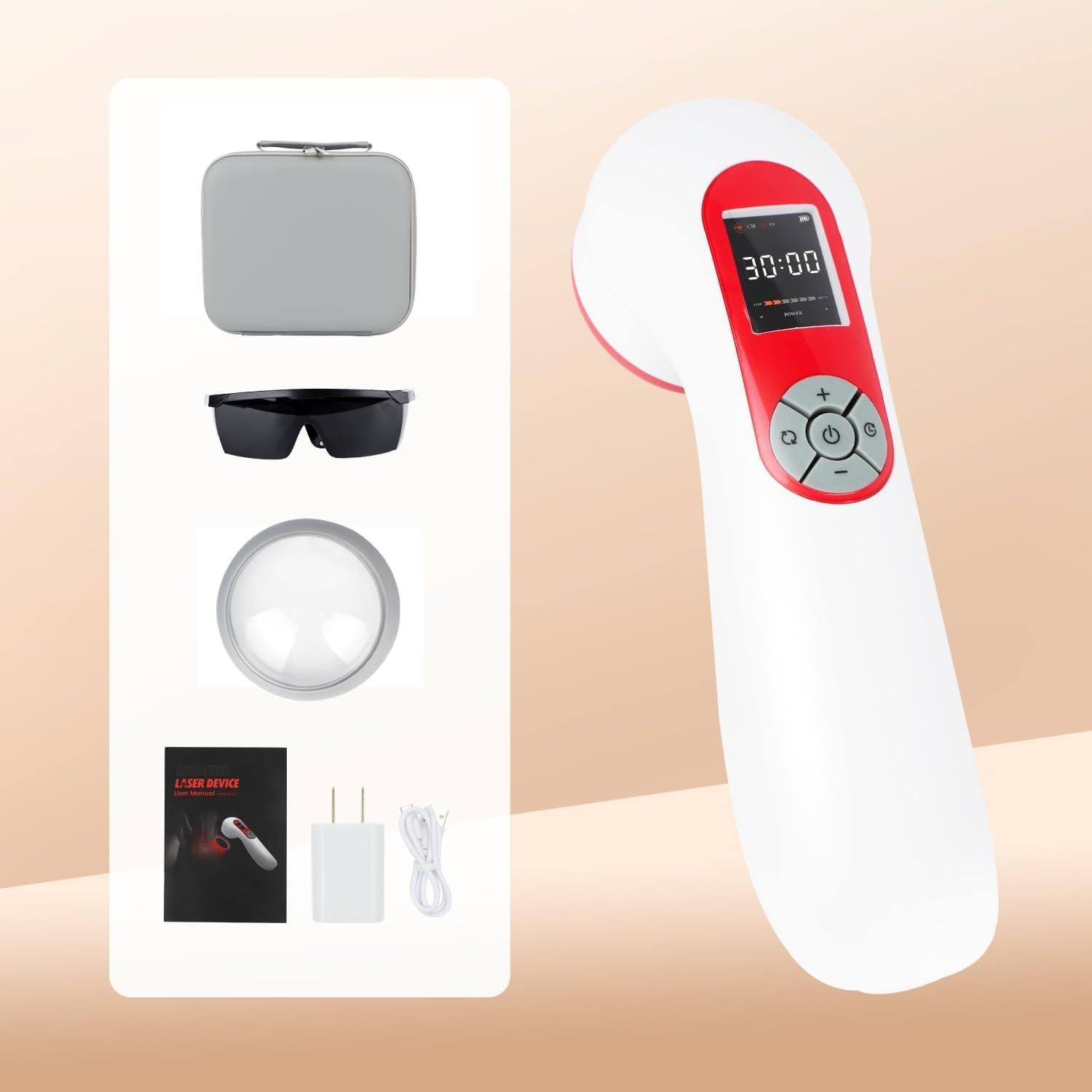 Dispositivo de Terapia de Luz Infrarroja GLOHFAN 5000mAh Alivio Dolor