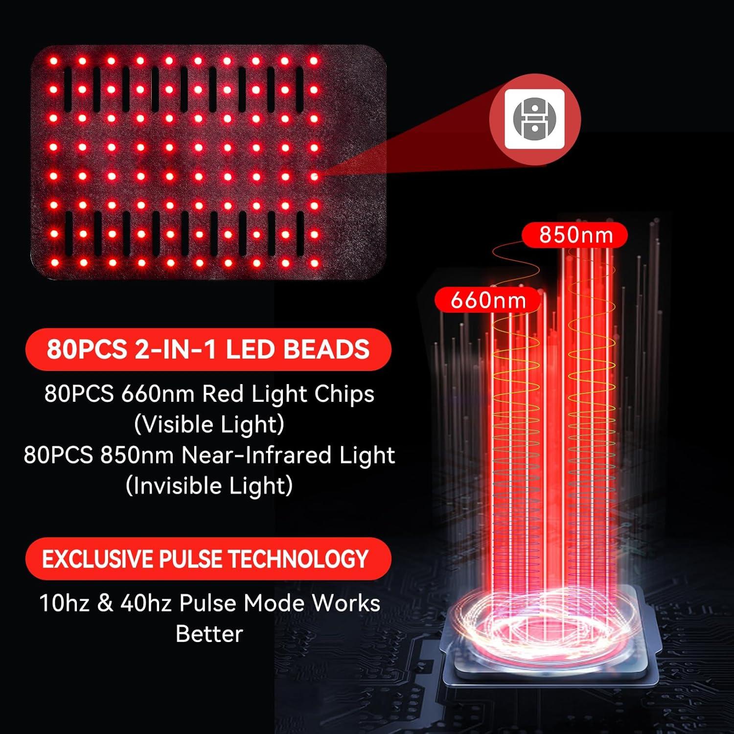 Cinturón de Terapia de Luz Roja Hello Face L400 660nm 850nm