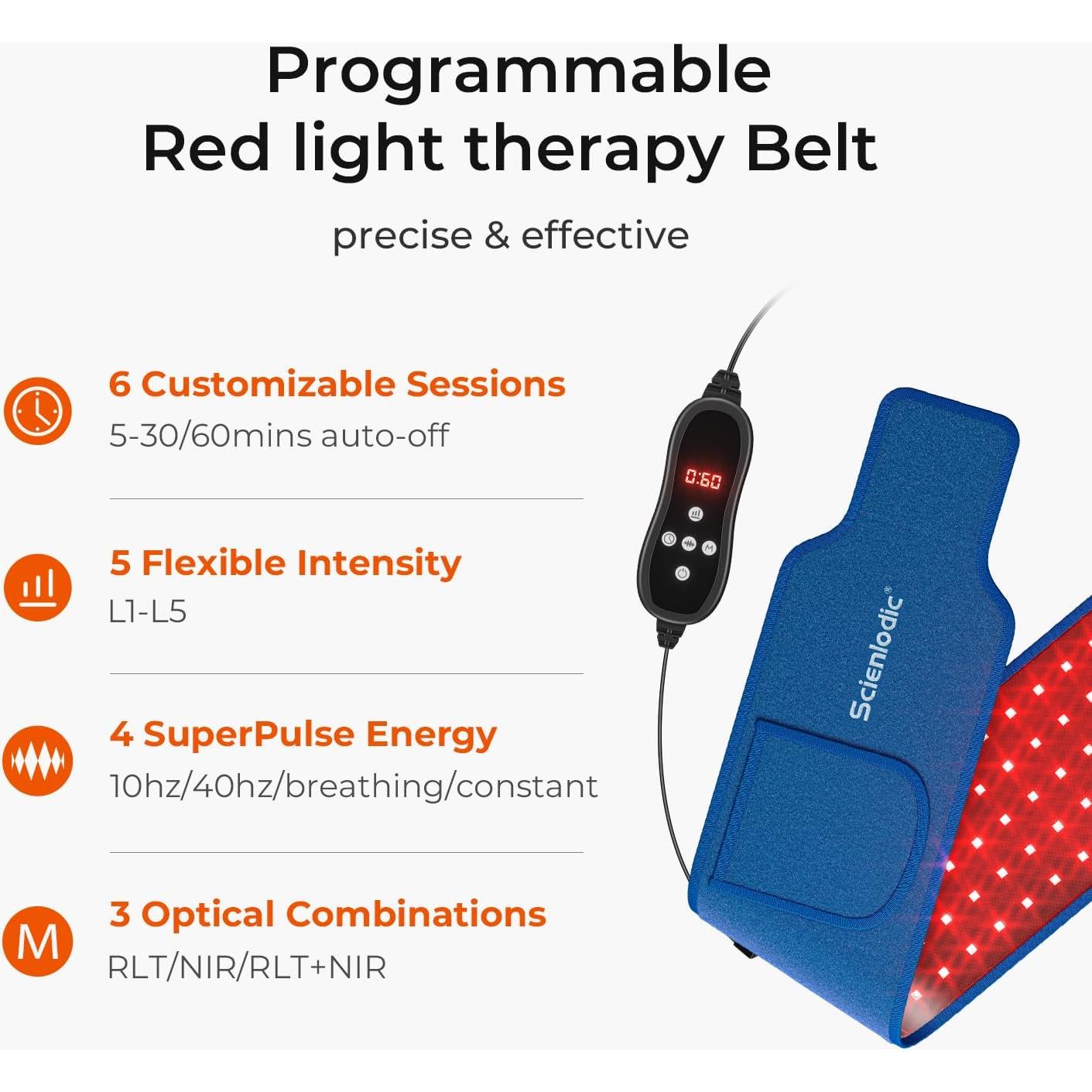 Cinturón de Terapia de Luz Roja Scienlodic - Alivio Muscular