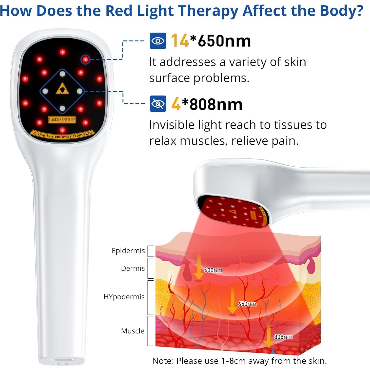 Terapia de Luz Roja Portátil Omedic para Alivio del Dolor