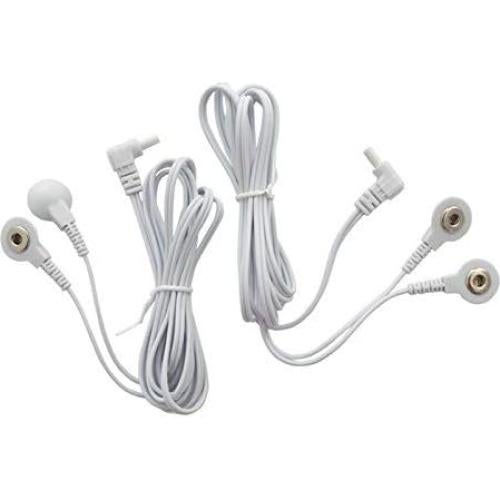 Cables de Electrodos NueMedics 2.35mm para TENS/EMS - Paquete de 2