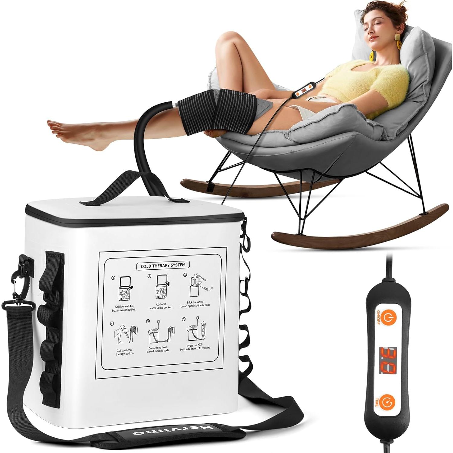 Máquina de Hielo Portátil Hervimo TM002 para Rodilla y Hombro