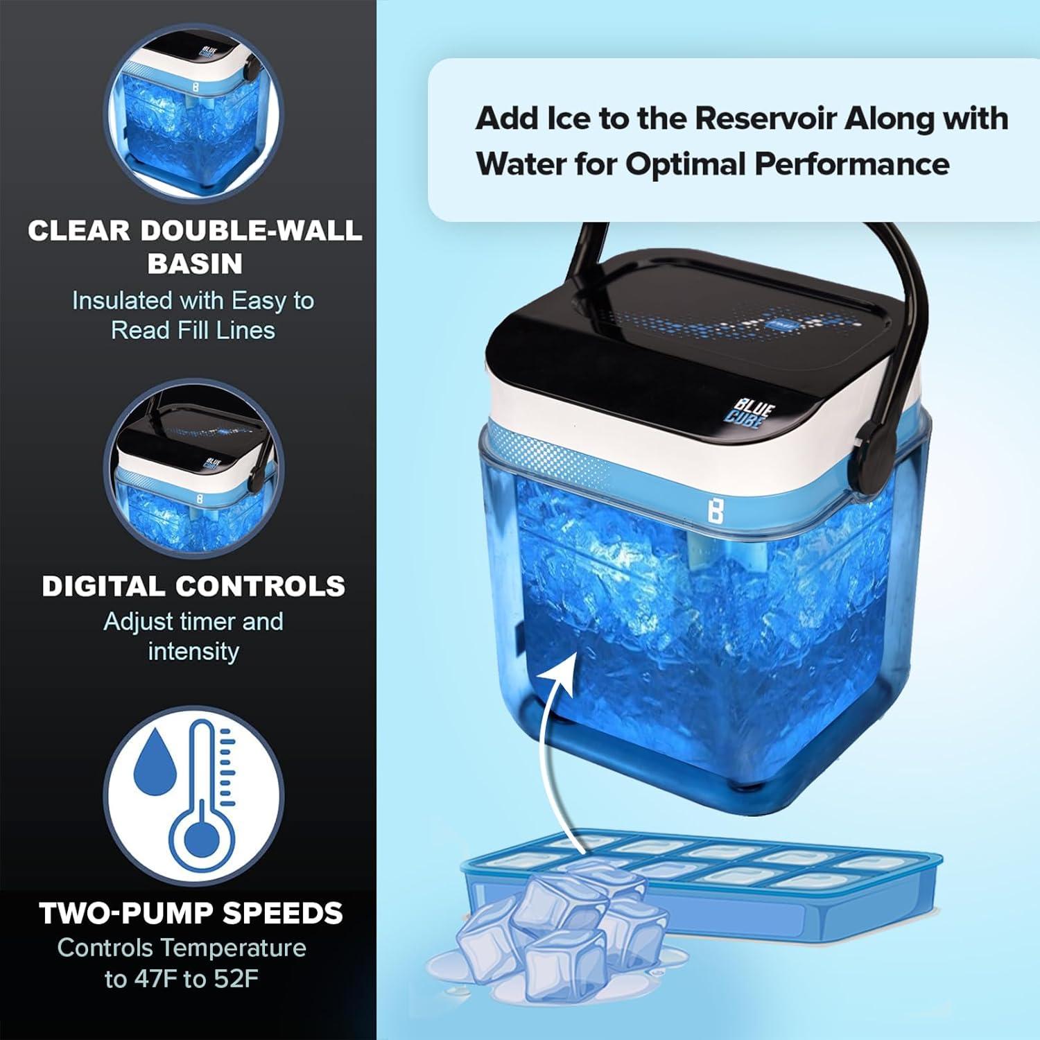 Máquina de Hielo Terapéutica Blue Cube - Alivio Dolor Articulaciones