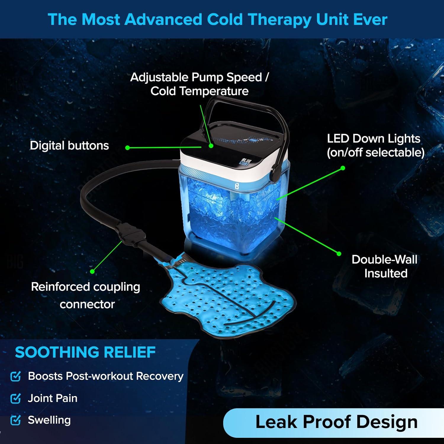 Máquina de Hielo Terapéutica Blue Cube - Alivio Dolor Articulaciones