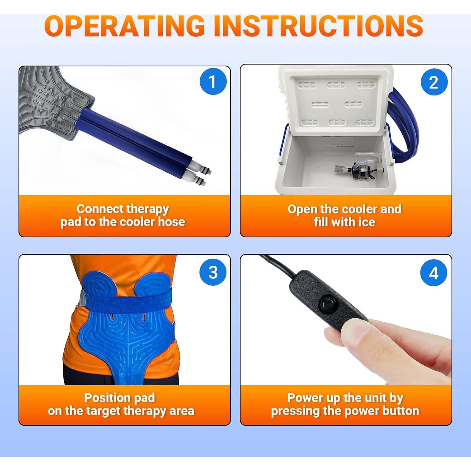 Máquina de Terapia Fría Polar Sport PS - Almohadilla Ajustable