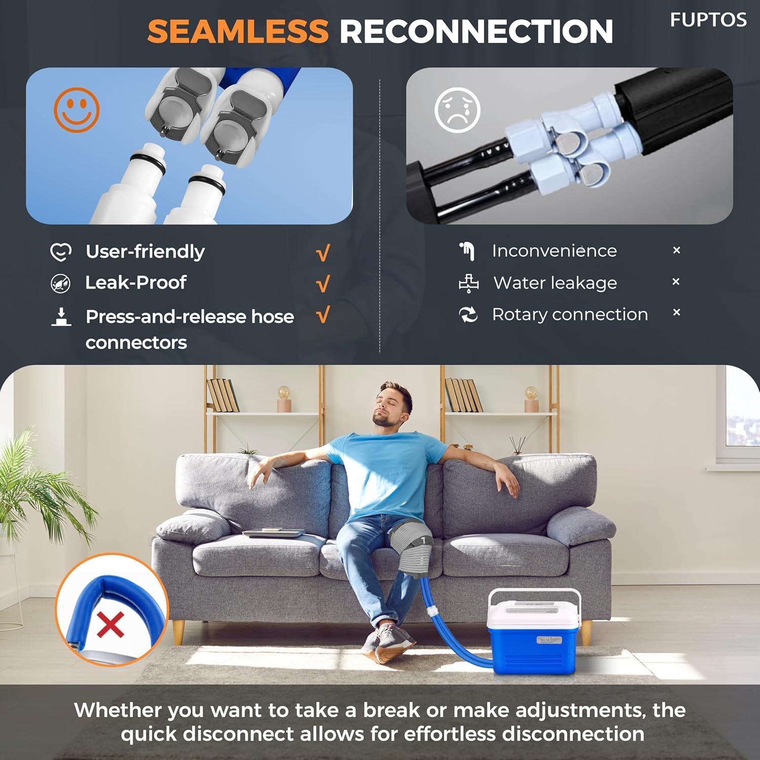 Máquina de Terapia Fría FUPTOS para Rodilla y Hombro