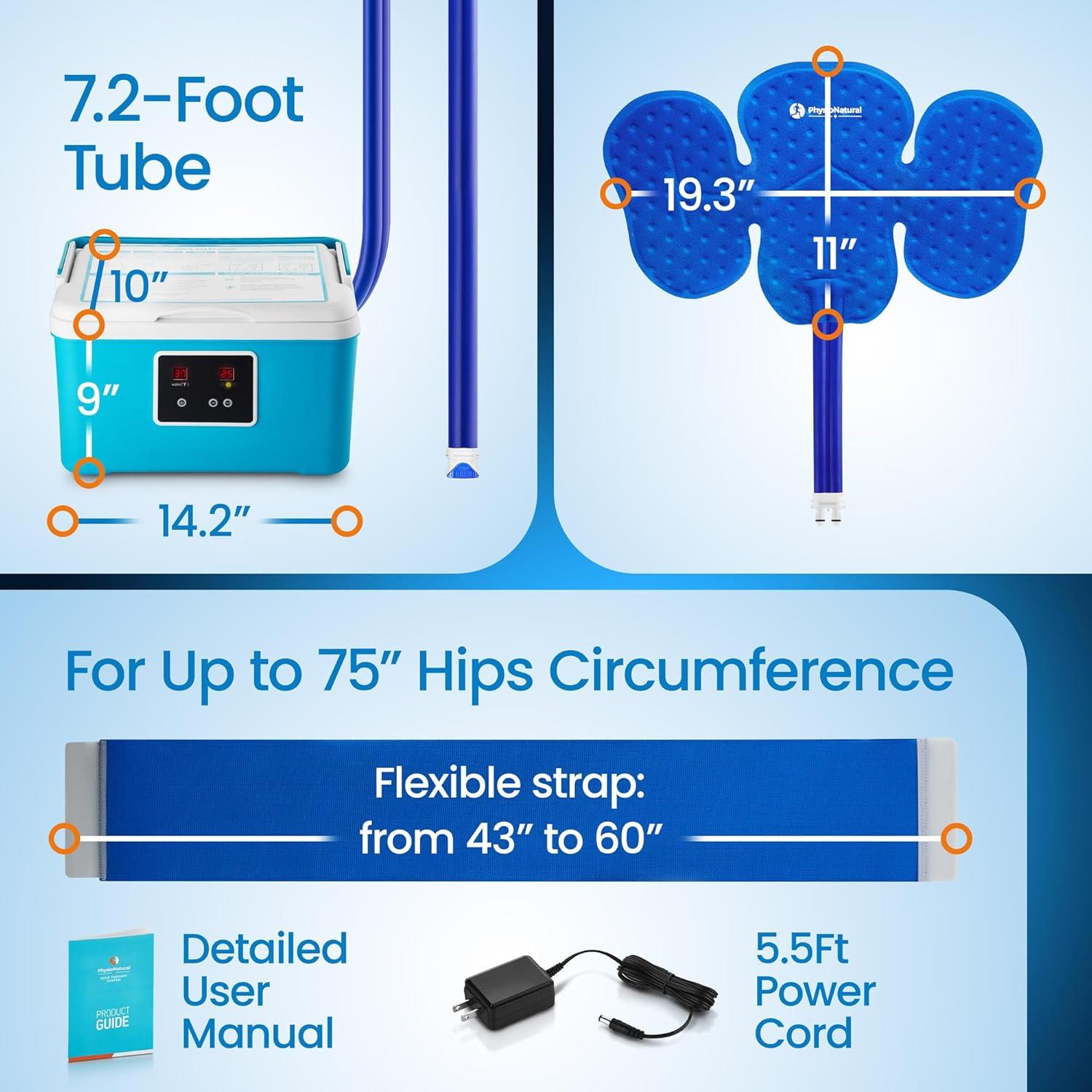 Sistema de Terapia Fría PhysioNatural - Almohadilla Universal 8.5L