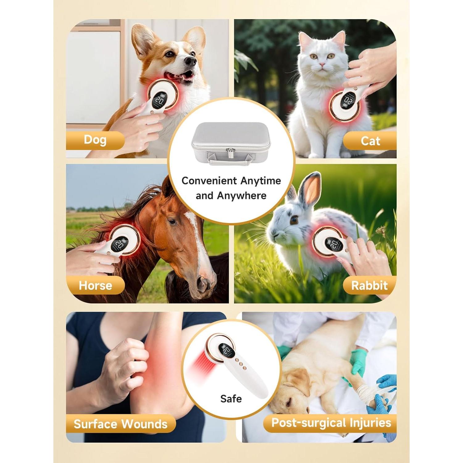 Dispositivo Terapia Láser Frío Azilaser para Mascotas 808/650 nm