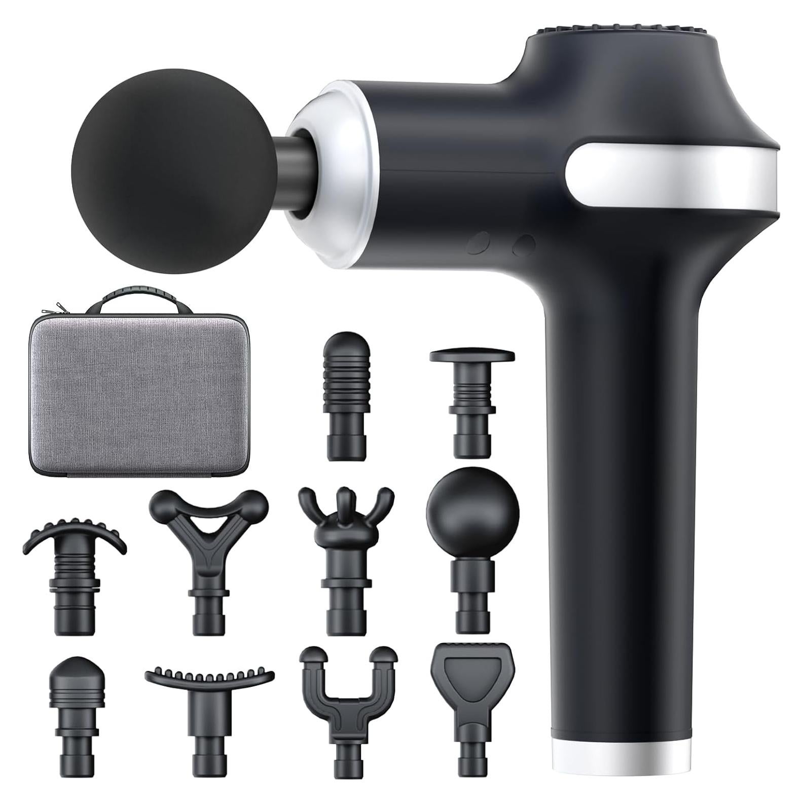 Pistola de Masaje UMAY Eléctrica 10 Accesorios 2800mAh