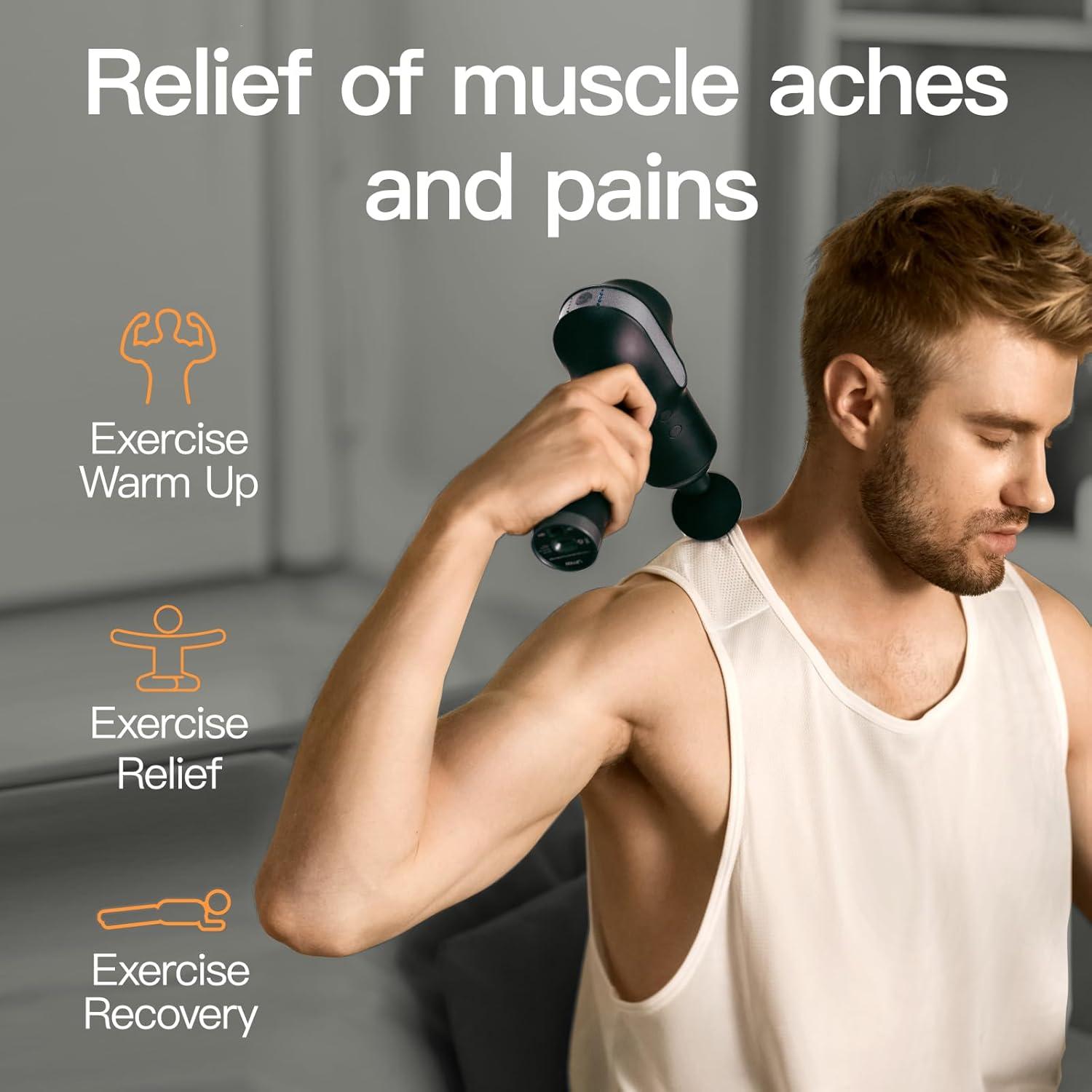 Pistola de Masaje UMAY Eléctrica 10 Accesorios 2800mAh