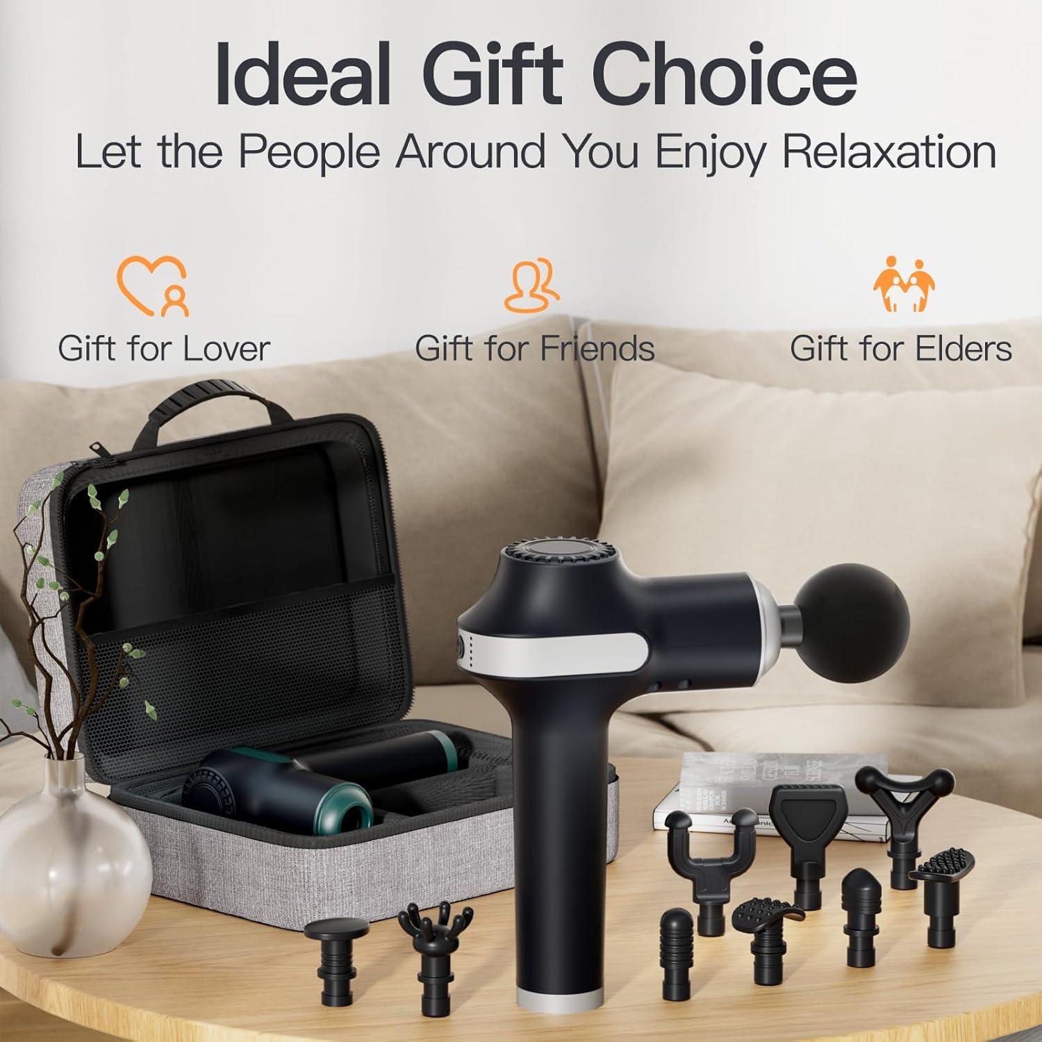 Pistola de Masaje UMAY Eléctrica 10 Accesorios 2800mAh