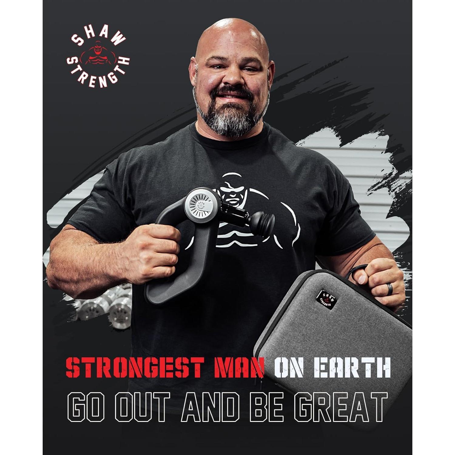 Pistola de Masaje Shaw Strength S6 Pro 16mm, 7 Accesorios