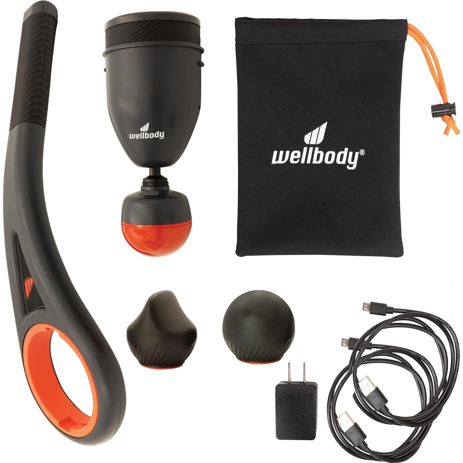 Pistola de Masaje Wellbody Advance con Calor y Vibración