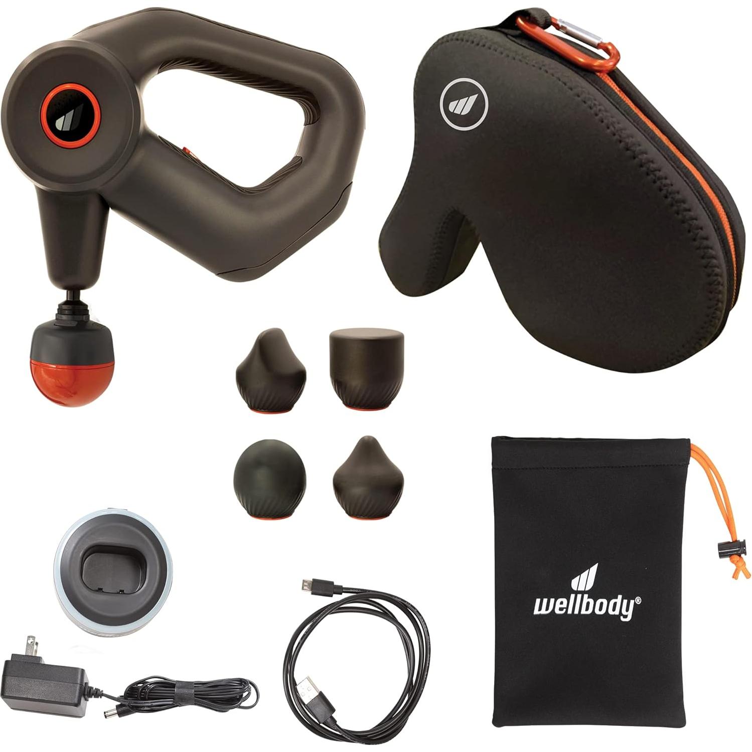 Pistola de Masaje Wellbody 3 con Calor y 3 Velocidades