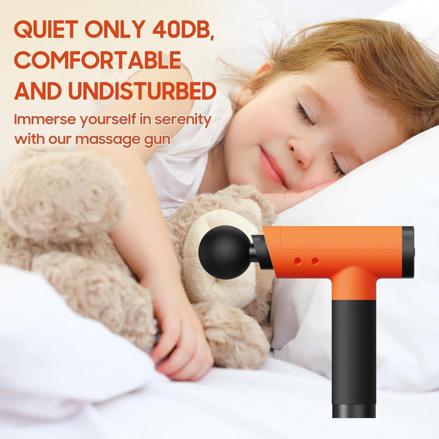 Pistola de Masaje JOYSUWERUN 9 Cabezas 6 Velocidades 22cm