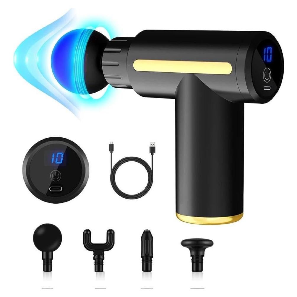 Mini Pistola de Masaje Muscular HaoYiShang 3200 RPM Silenciosa