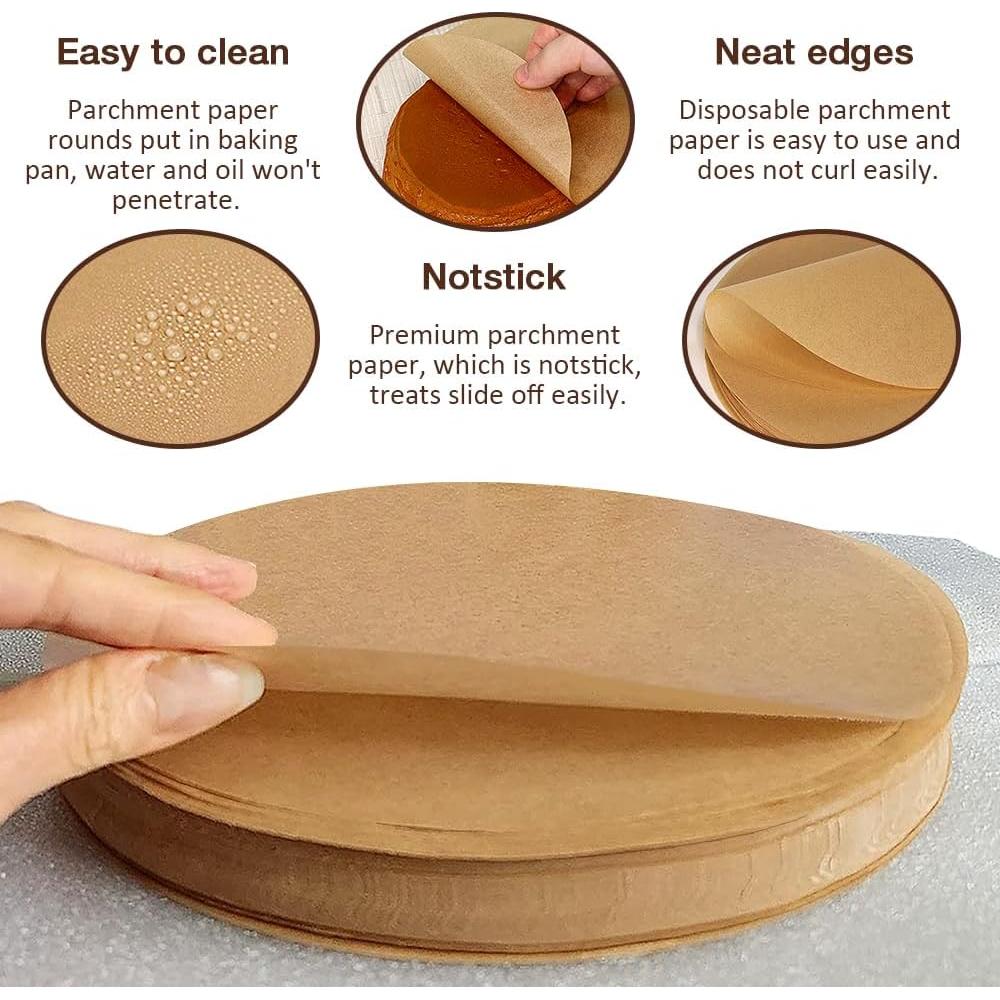 300 Hojas Papel Pergamino Redondo 20 cm Pharamat