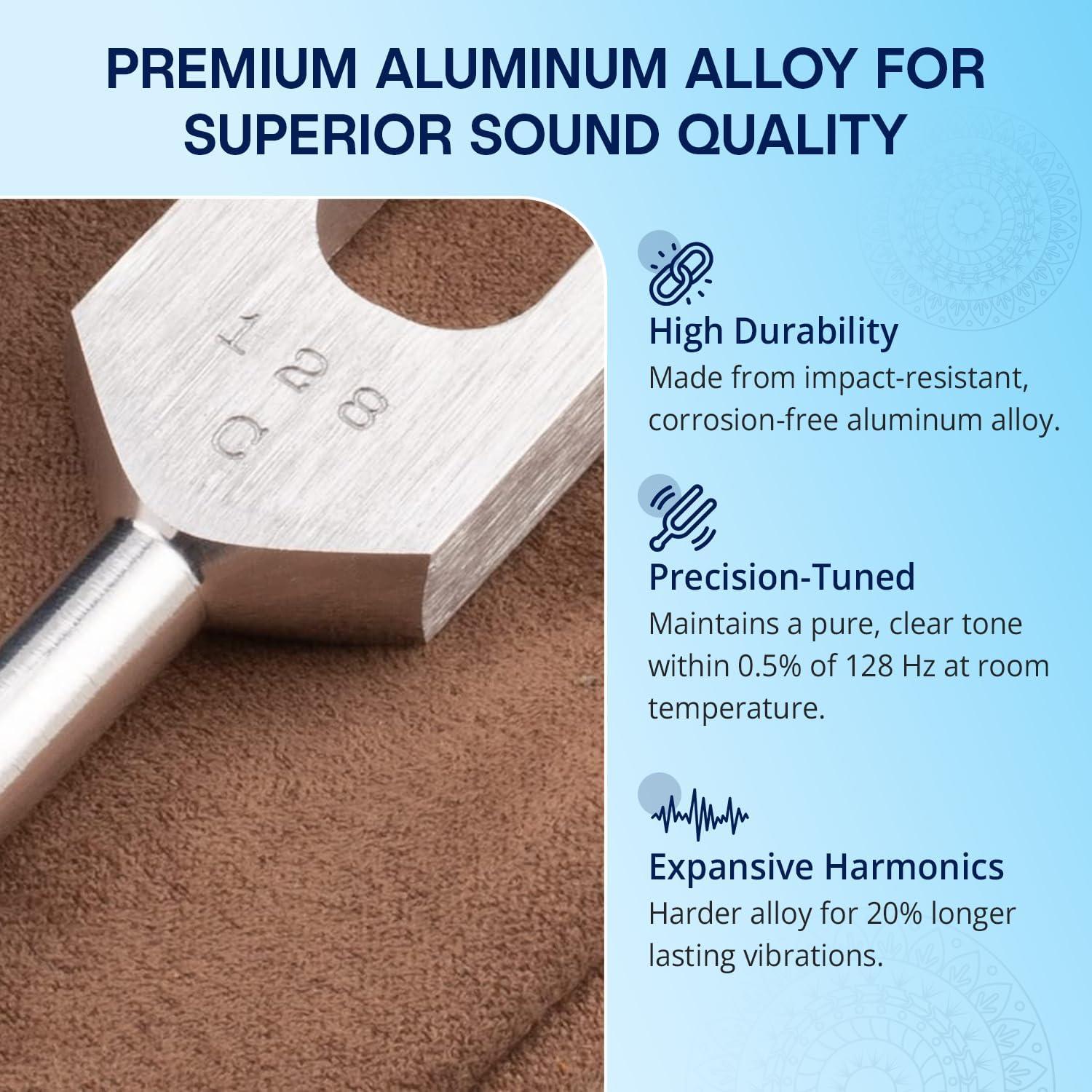 Tenedor de Afinación Ponderado Otto 128 Hz - Omnivos