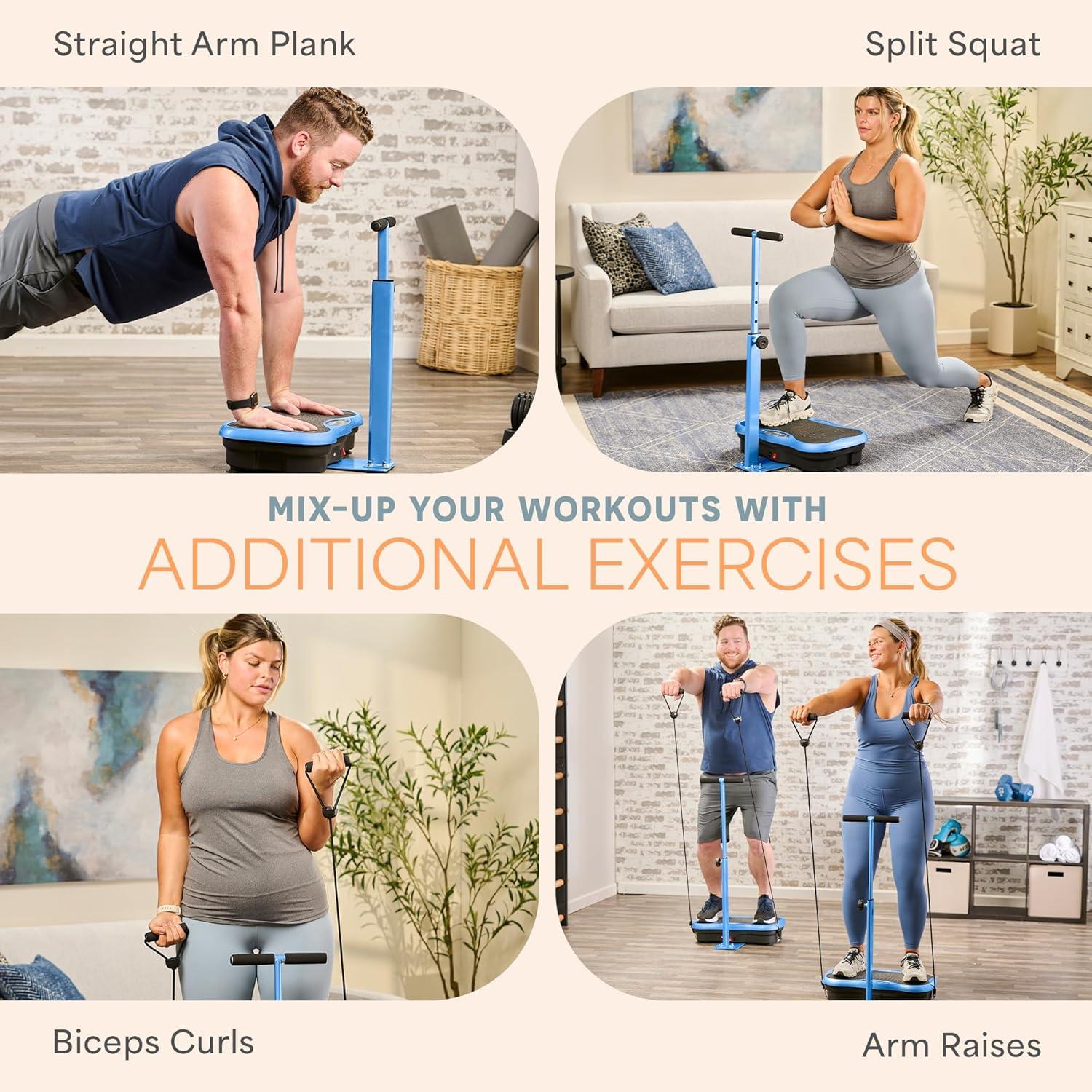 Plataforma de Vibración LifePro TrimLite - 99 Niveles, Bluetooth