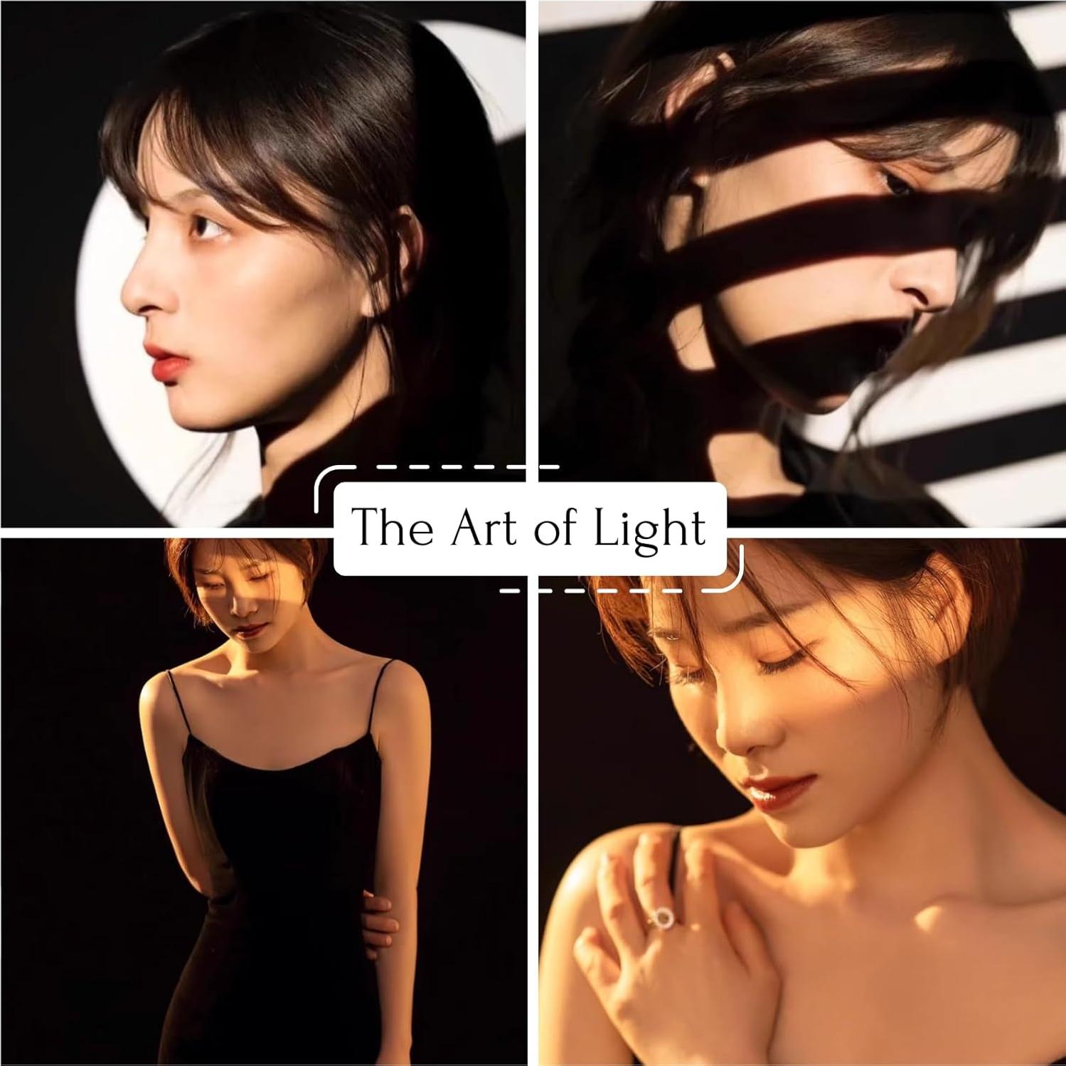 Snoot Óptico Bowens DF DIGITALFOTO con 4 Filtros y 25 Gobos