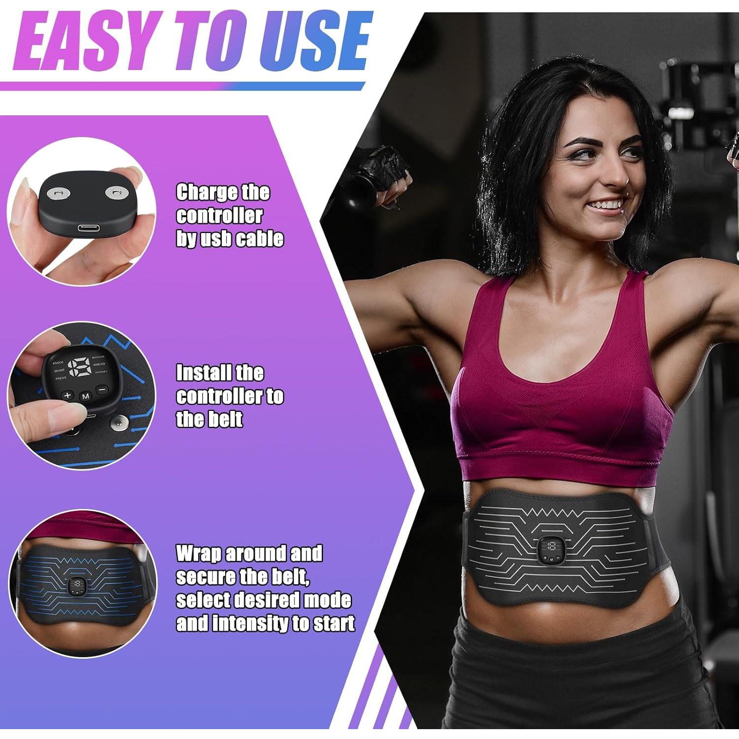 Tonificador Muscular EMS WAETFS KLT-07 Cinturón Fitness