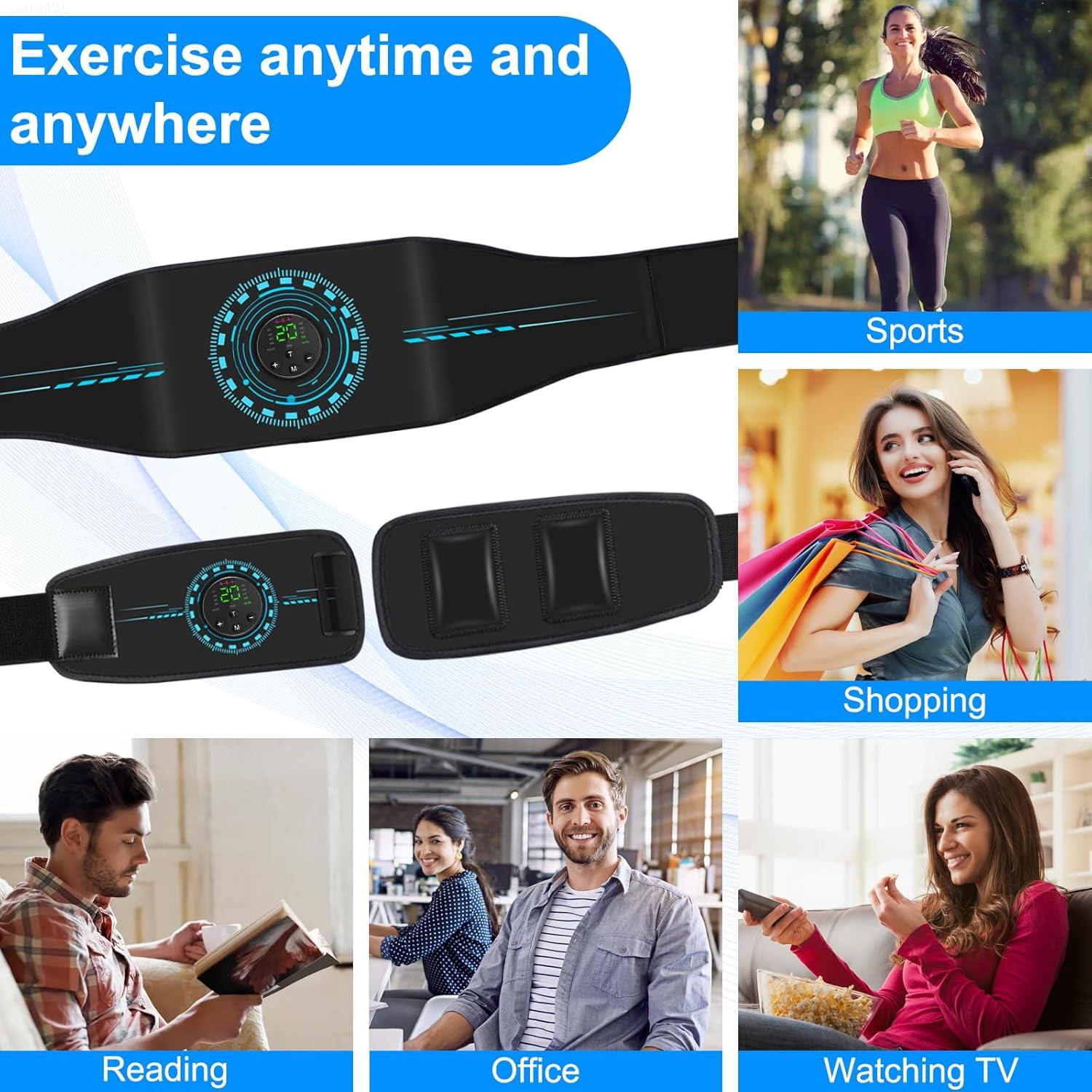 Estimulador Muscular KETAN ABS - Cinturón Tonificador 3 en 1