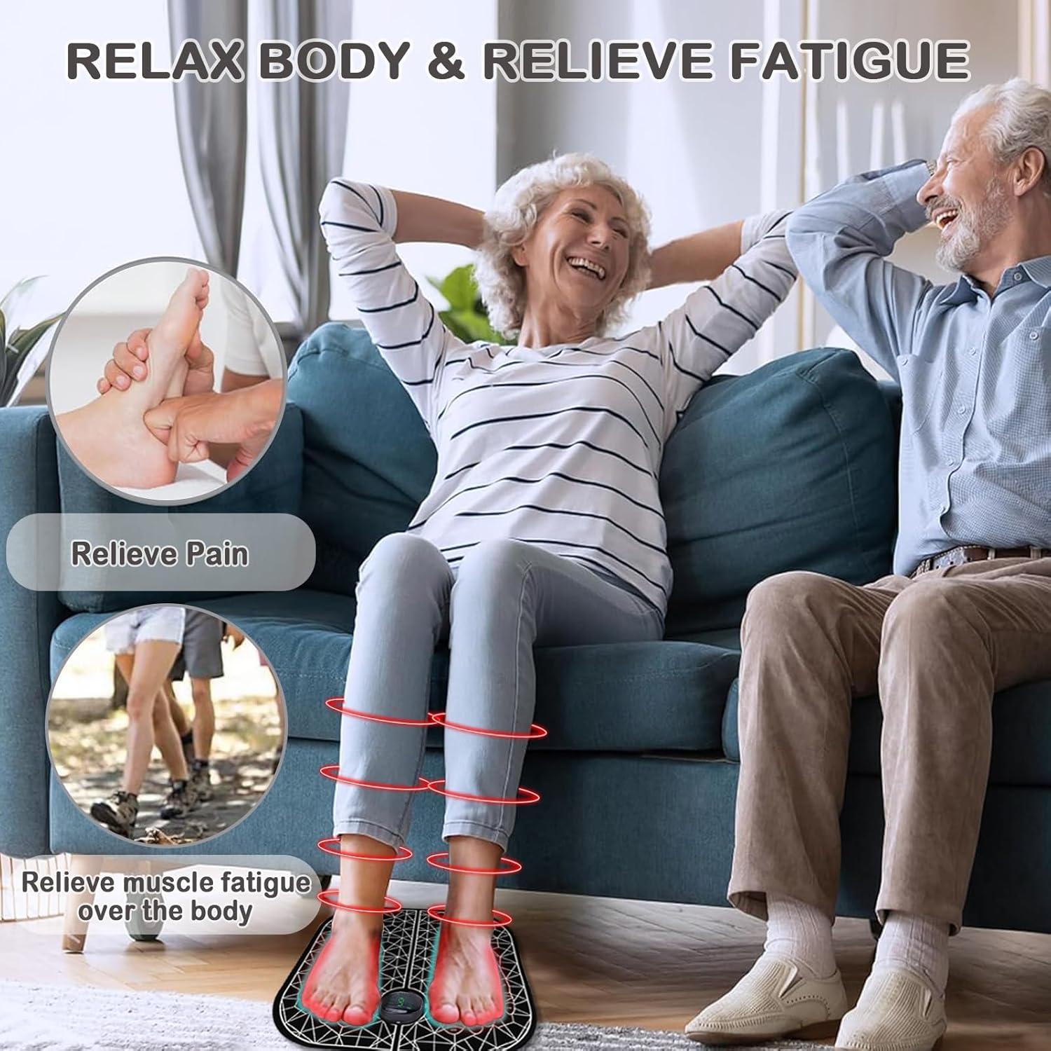 Masajeador de Pies Eléctrico TOGECOS TENS Doble Canal 32cm