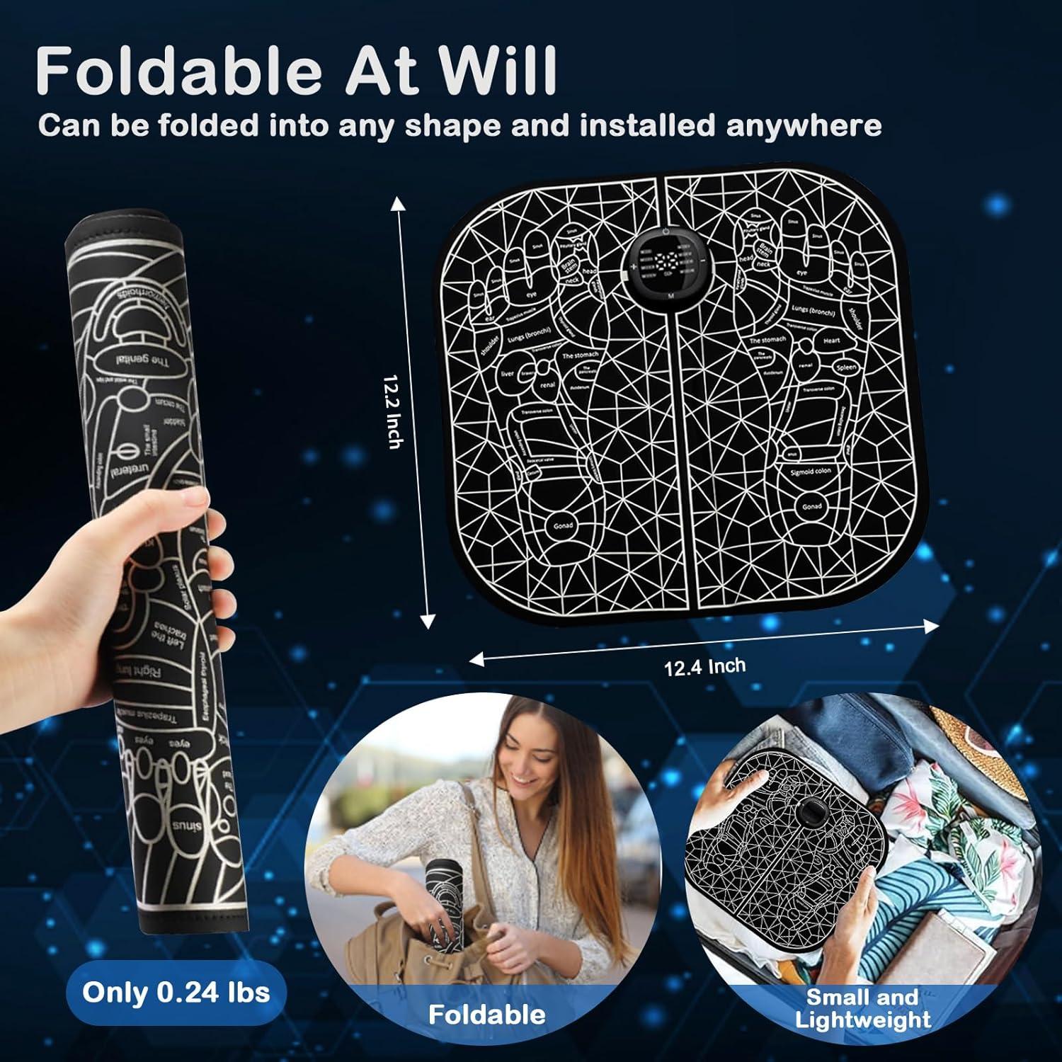 Masajeador de Pies Eléctrico TOGECOS TENS Doble Canal 32cm