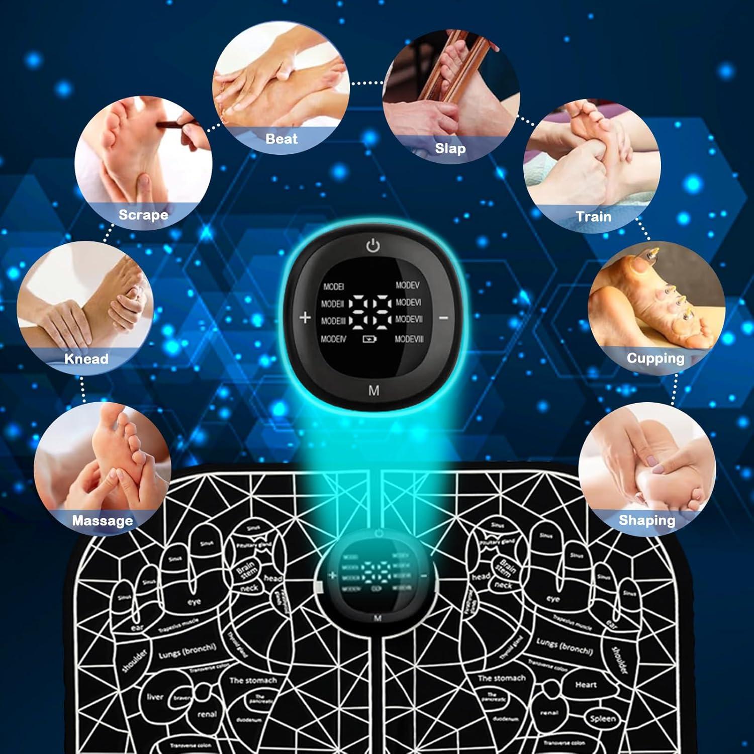 Masajeador de Pies Eléctrico TOGECOS TENS Doble Canal 32cm