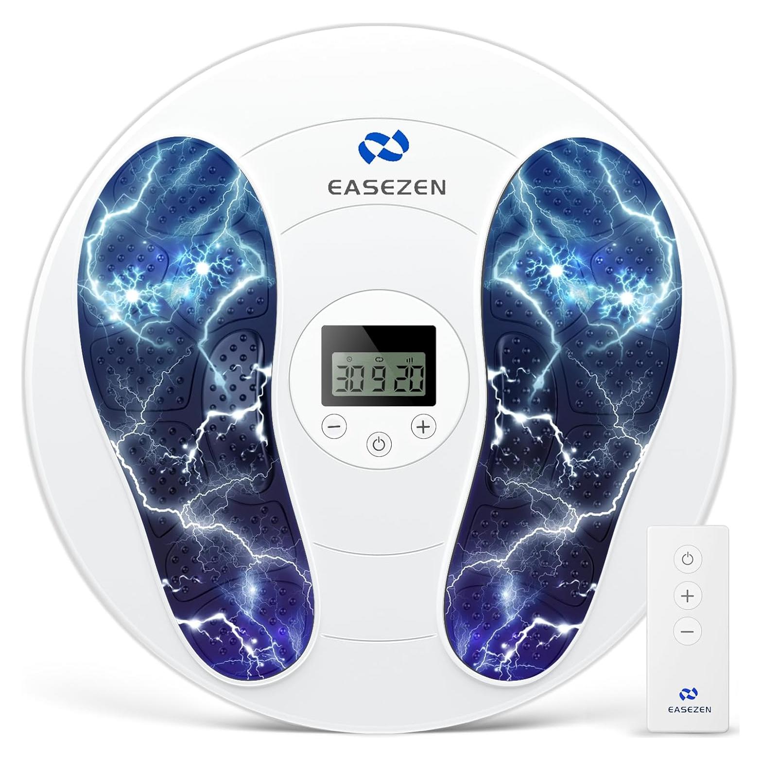 Masajeador de pies EaseZen TENS y EMS - 10 Modos, 20 Intensidades