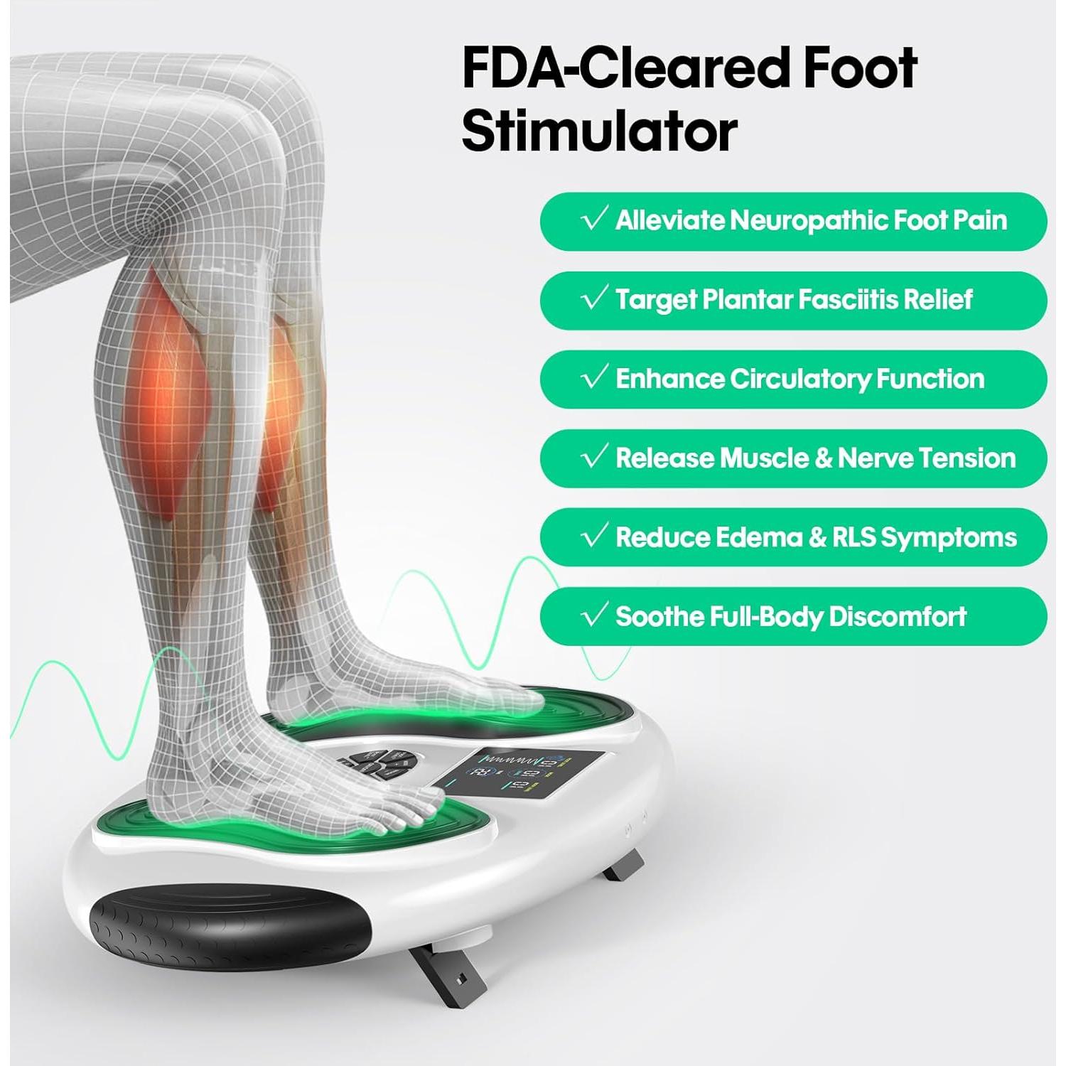 Masajeador de pies DASTOEJI EMS TENS 4-en-1 para neuropatía