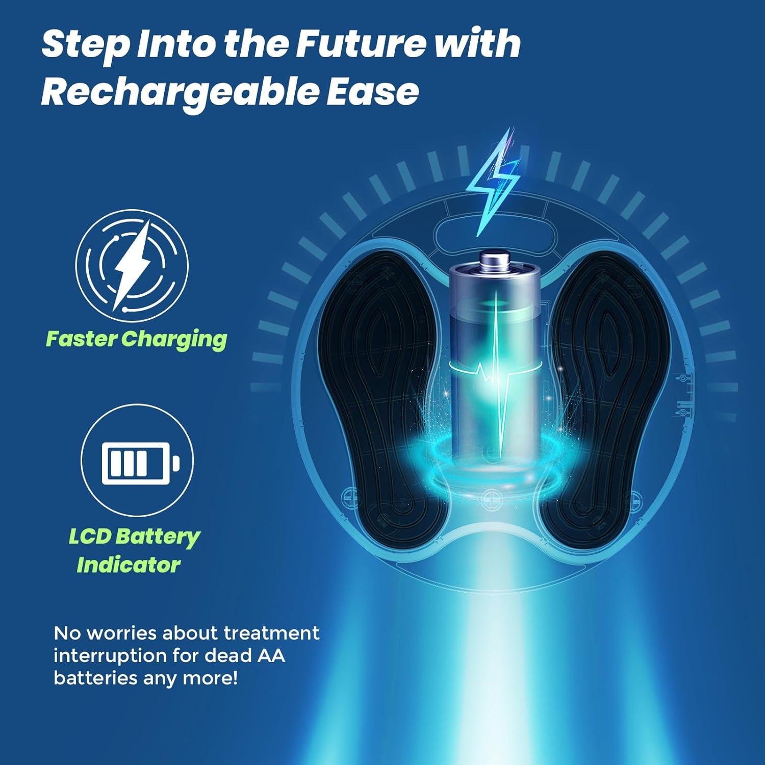 Masajeador de pies EMS IYSOJSLUNN para neuropatía y dolor