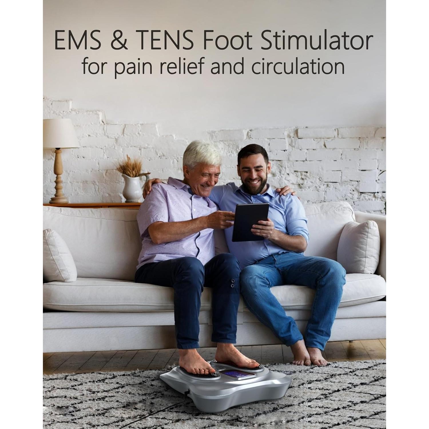 Masajeador de pies Creliver AST-300A EMS TENS 25 Modos