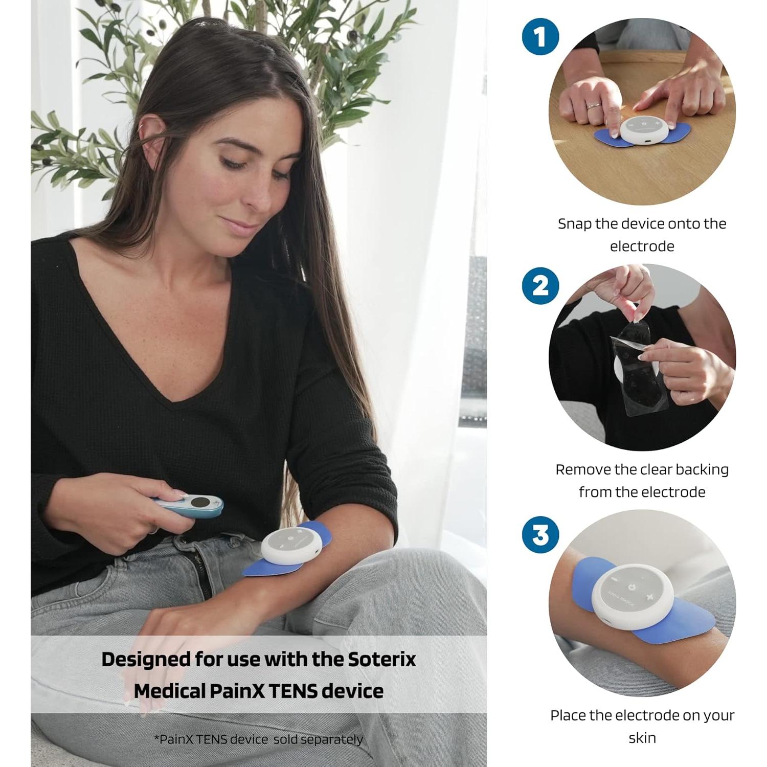 Repuestos Almohadillas Gel Electrodos TENS Soterix PainX - 6 Pzas Pequeñas